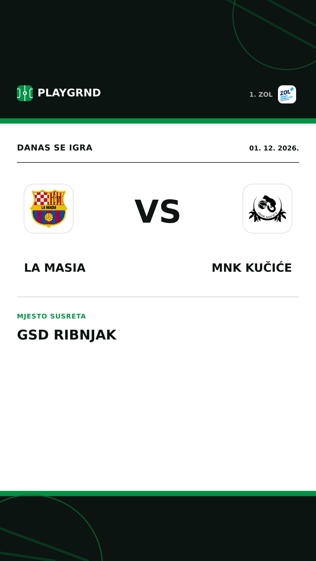 Instagram slika: La Masia vs MNK Kučiće