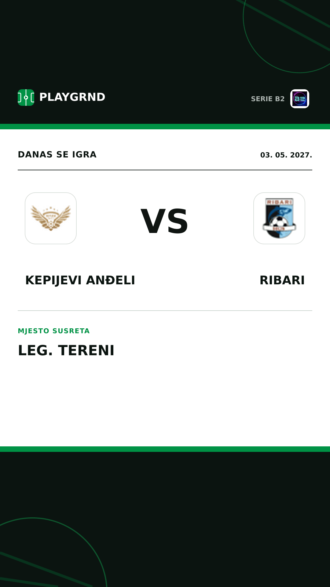Instagram slika: Kepijevi Anđeli vs Ribari