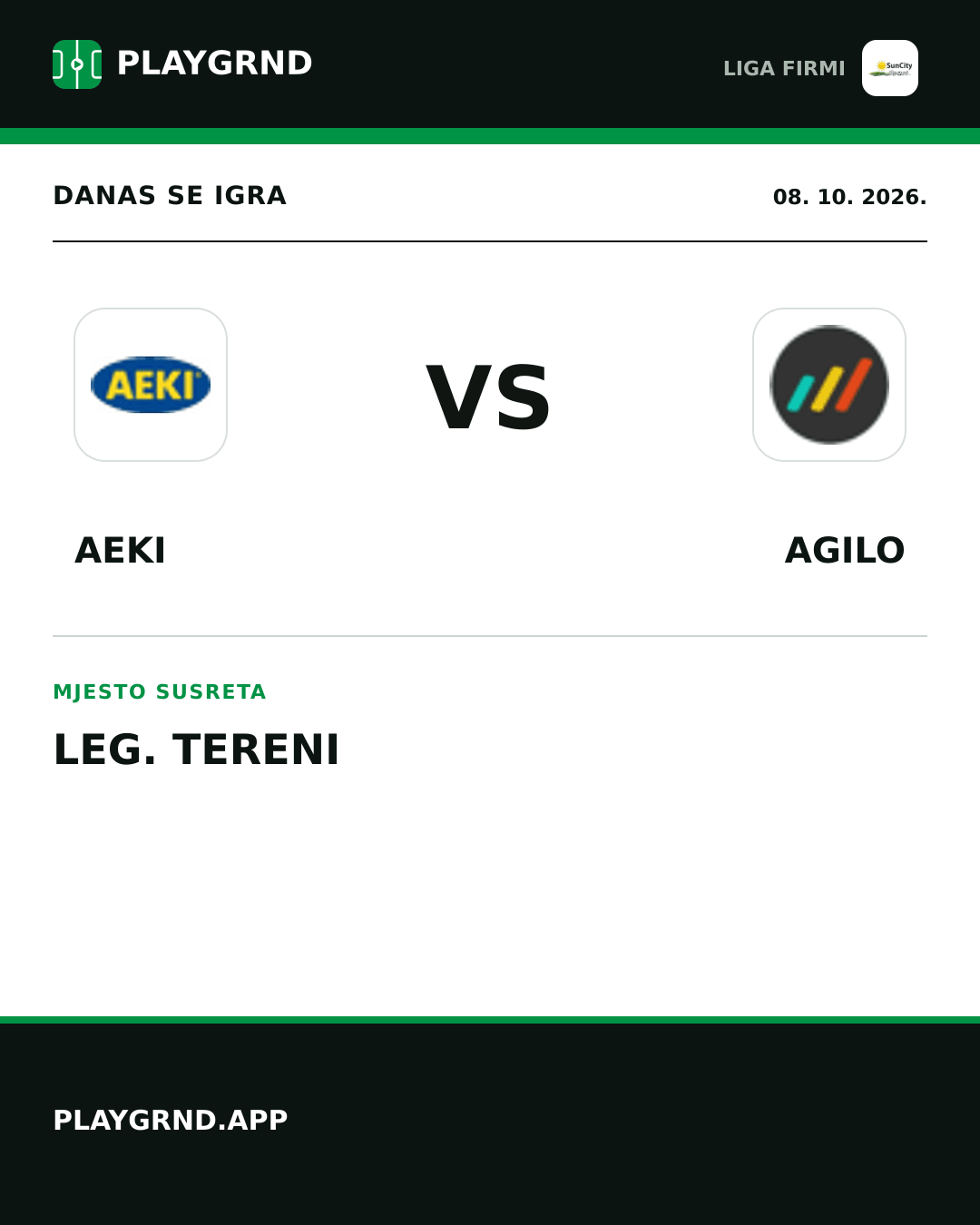 Instagram slika: AEKI vs Agilo