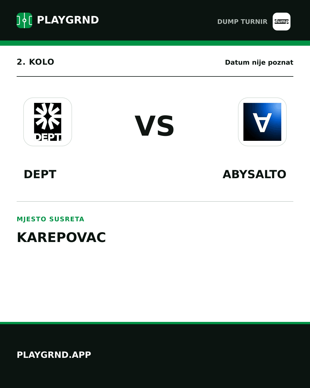 Instagram slika: DEPT vs Abysalto