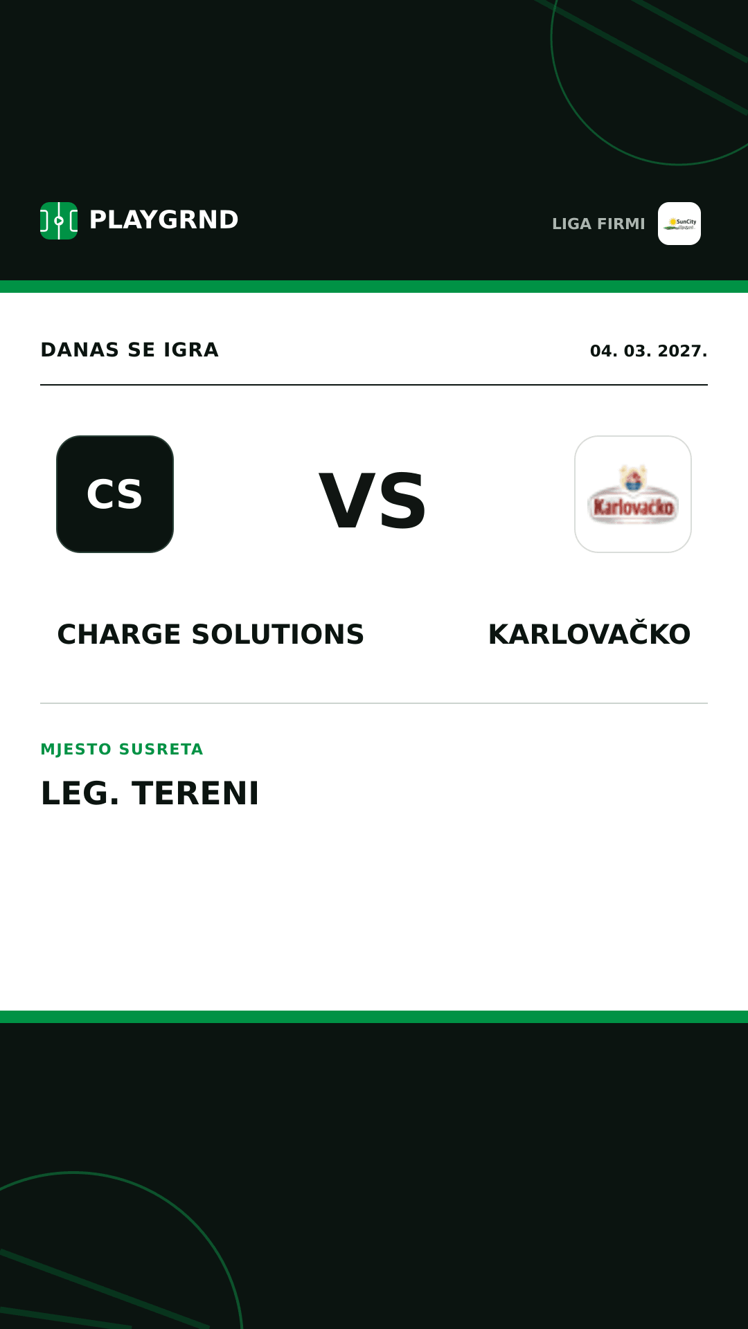 Instagram slika: Charge Solutions vs Karlovačko