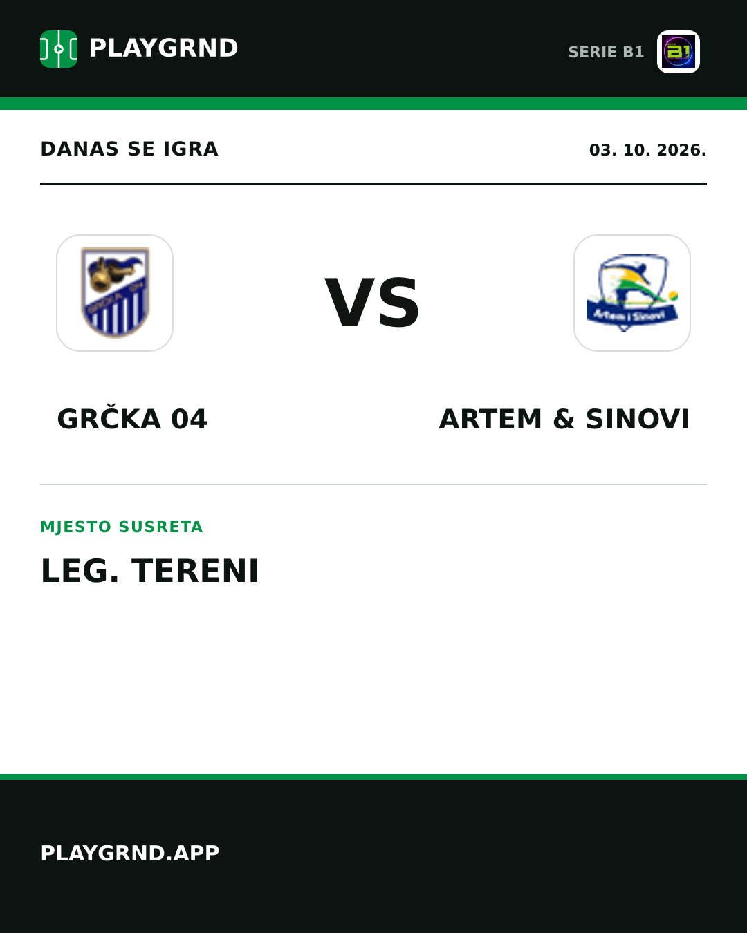 Instagram slika: Grčka 04 vs Artem & Sinovi