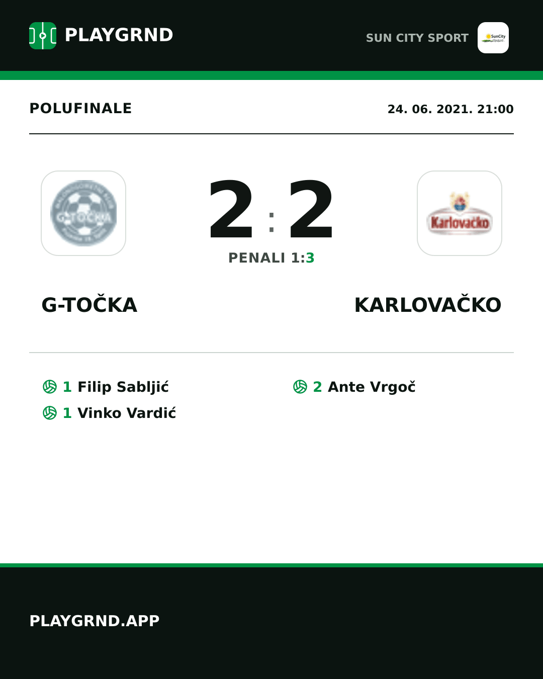 Instagram slika: G-Točka 2:2 Karlovačko