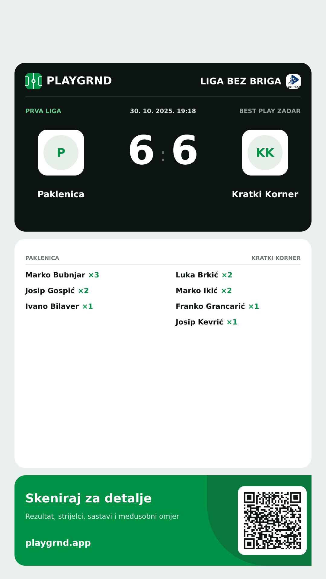 Story slika: Paklenica 6:6 Kratki Korner