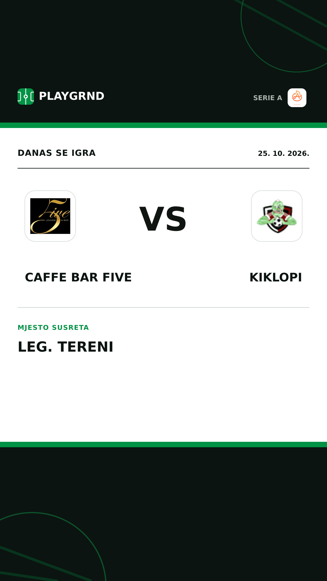 Instagram slika: Caffe Bar Five vs Kiklopi