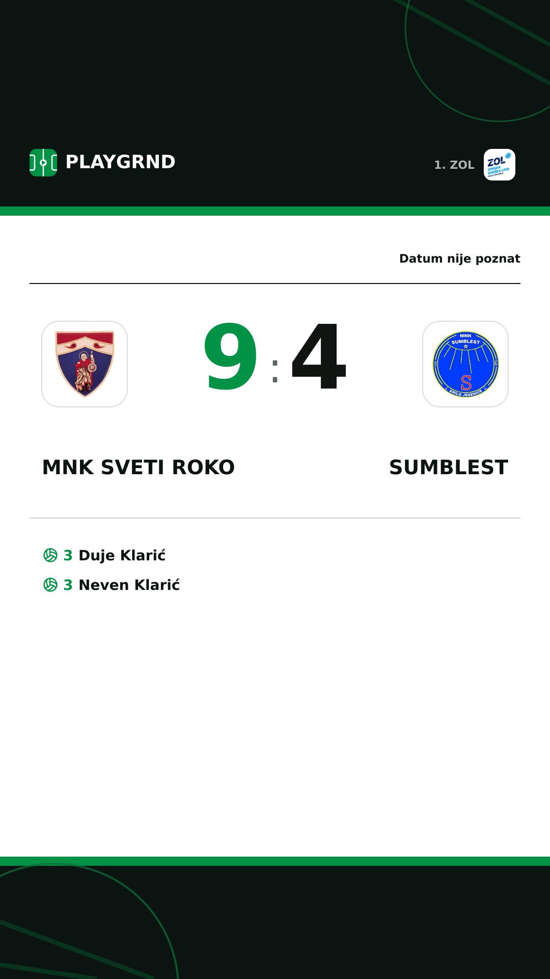 Instagram slika: MNK Sveti Roko 9:4 Sumblest