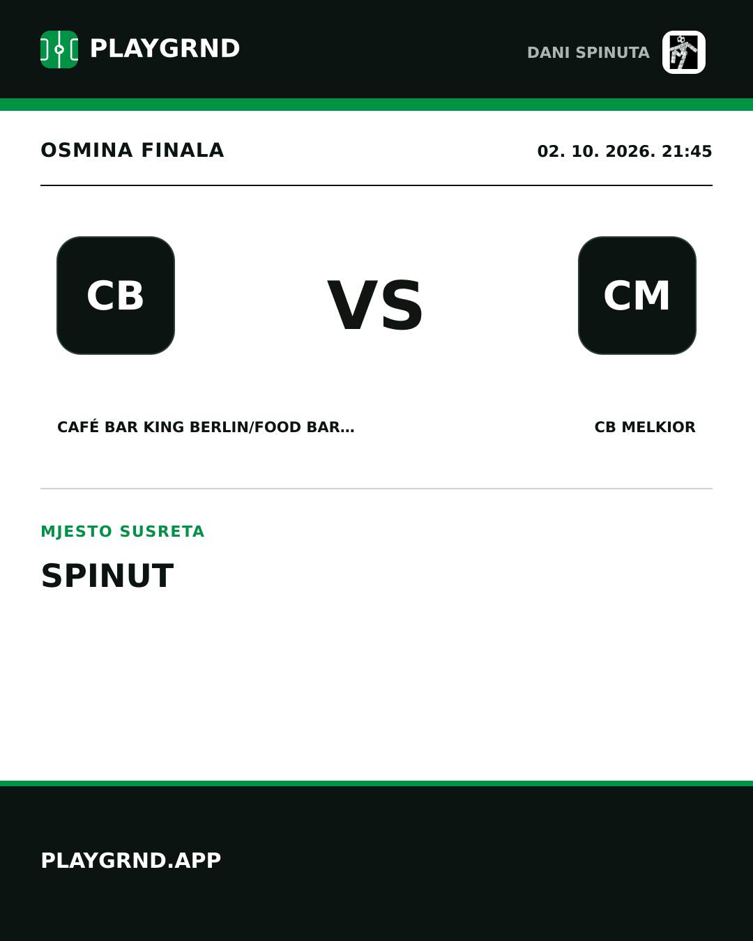 Instagram slika: Café Bar King Berlin/Food Bar Gabine vs CB Melkior