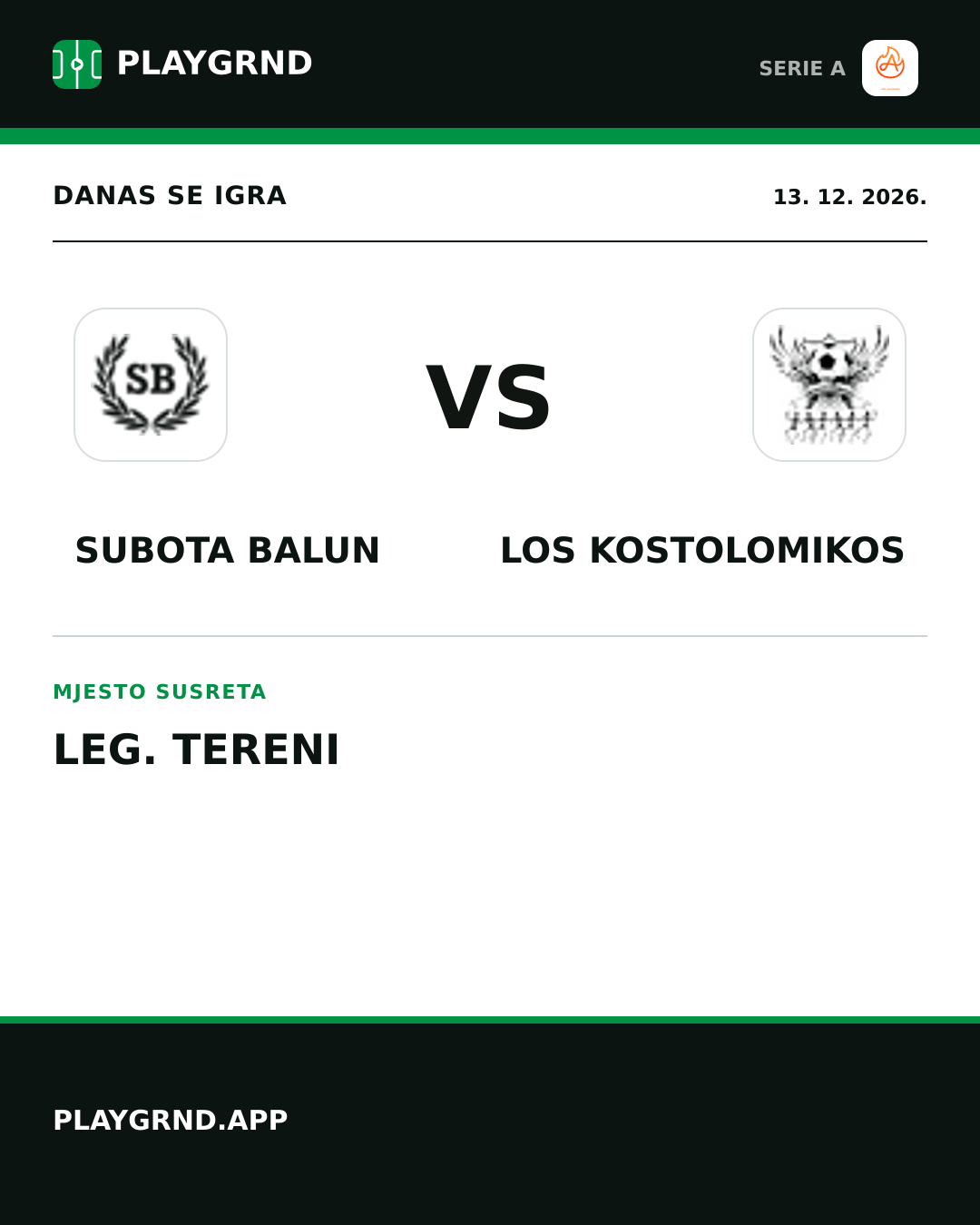 Instagram slika: Subota Balun vs Los Kostolomikos