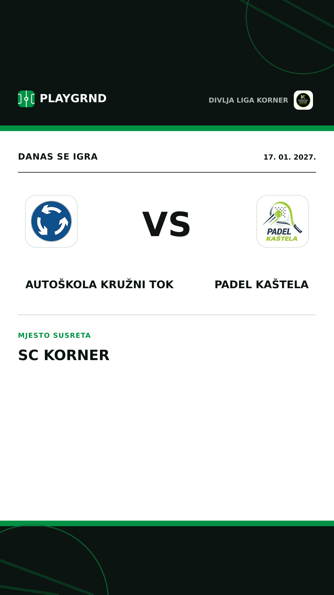 Instagram slika: Autoškola Kružni tok vs Padel Kaštela