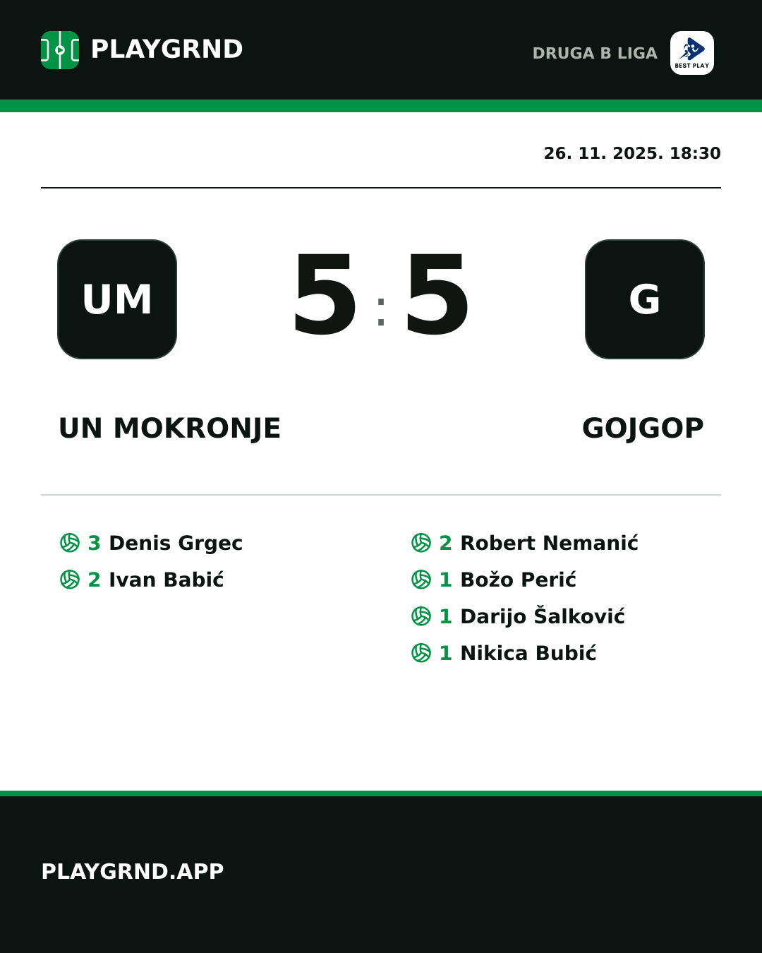 Instagram slika: UN Mokronje 5:5 Gojgop