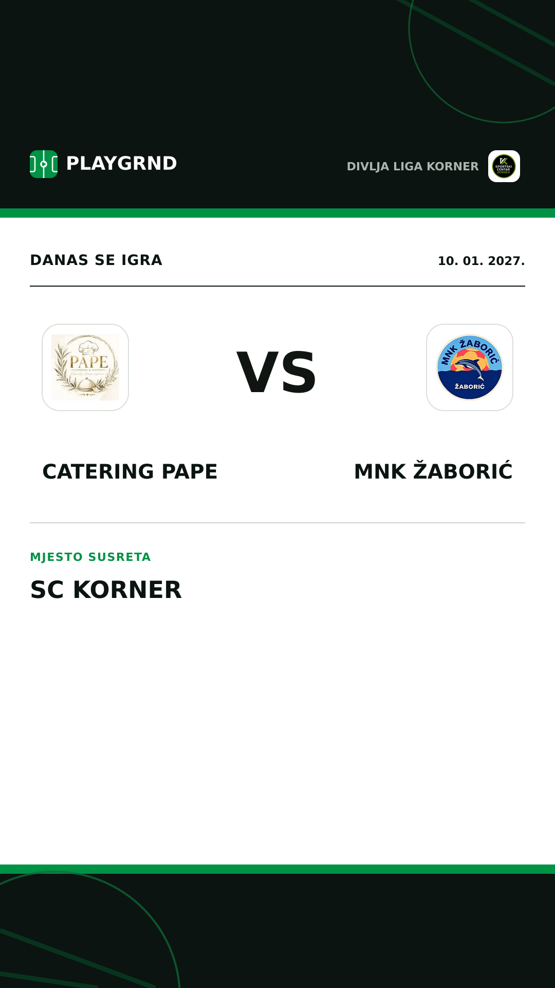 Instagram slika: Catering Pape vs MNK Žaborić