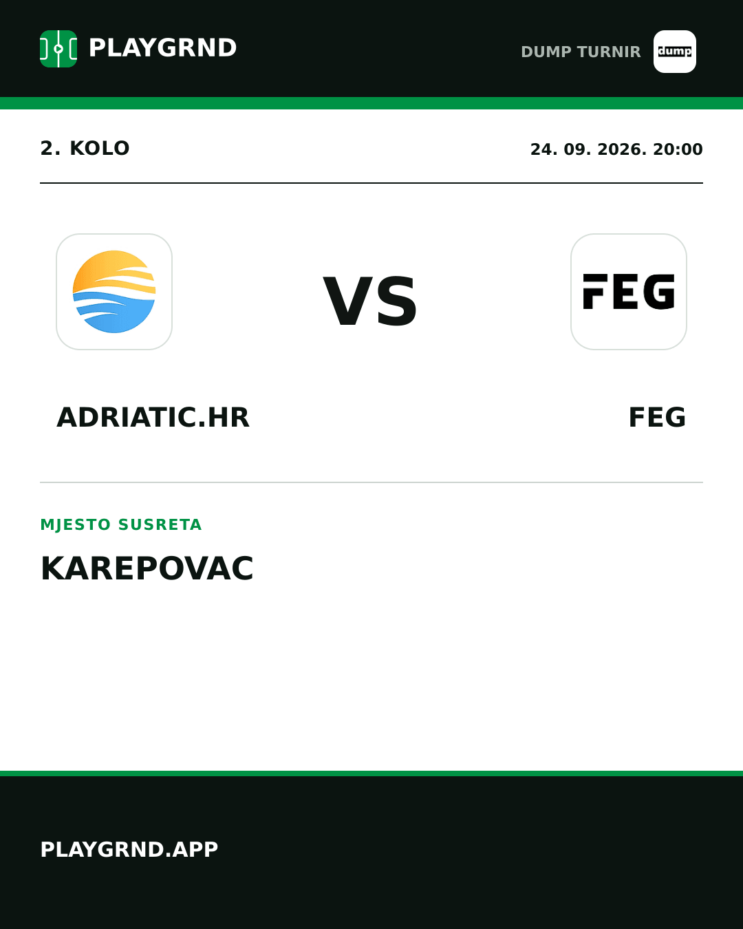 Instagram slika: Adriatic.hr vs FEG