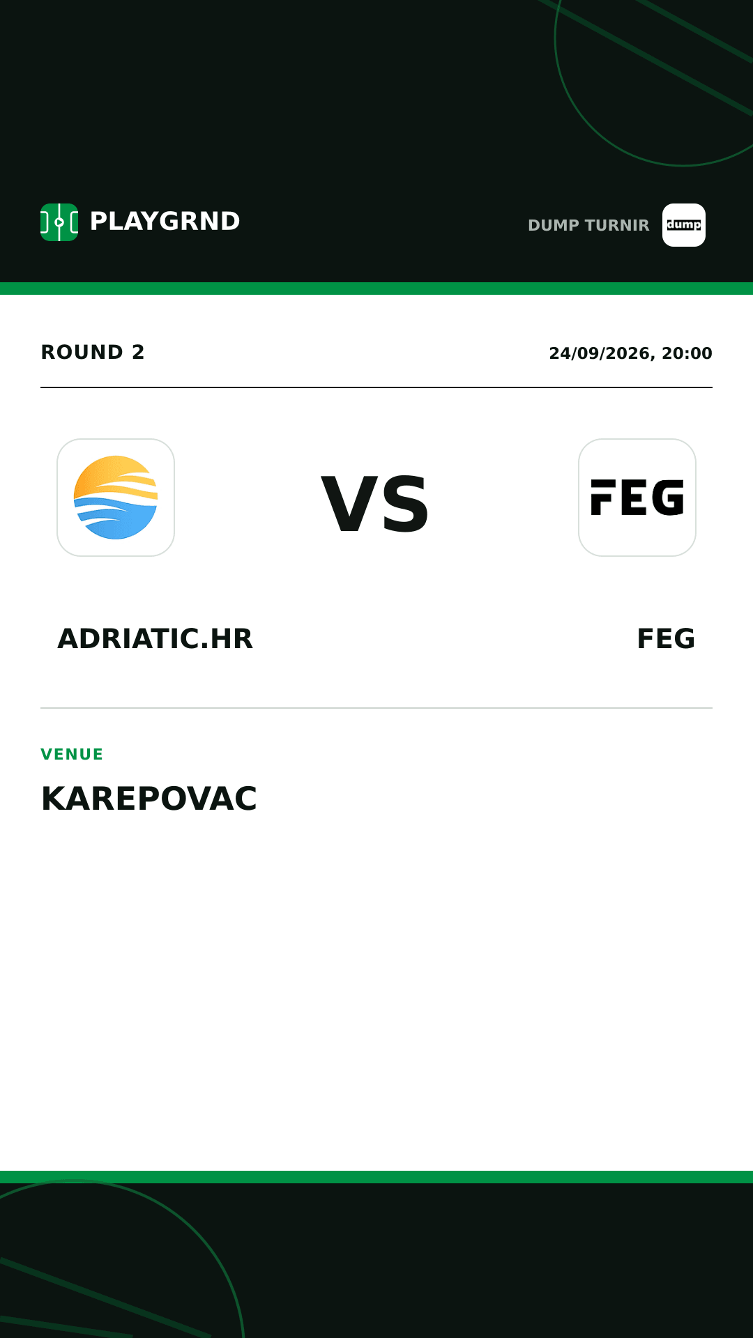 Instagram artwork: Adriatic.hr vs FEG