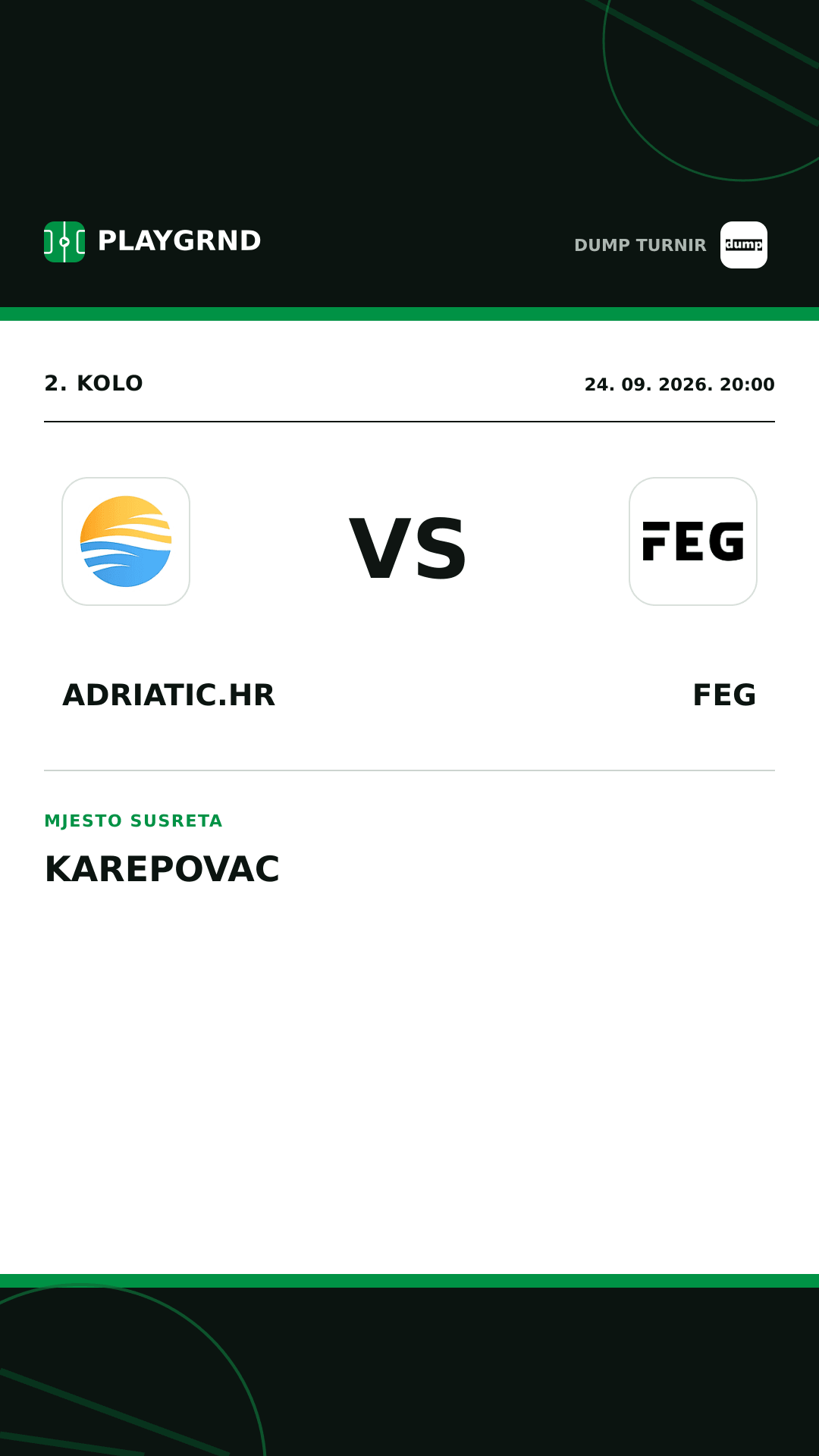 Instagram slika: Adriatic.hr vs FEG