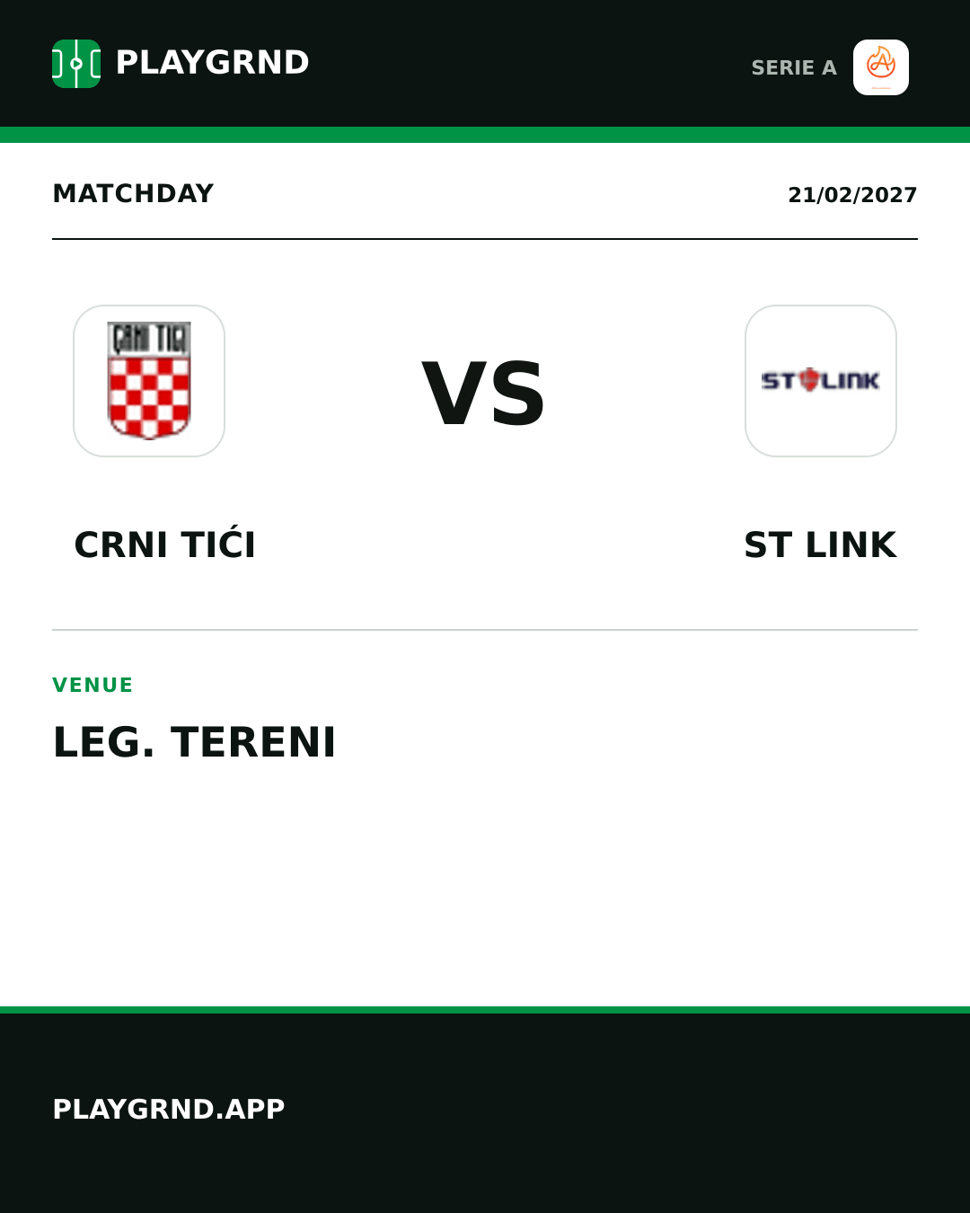 Instagram artwork: Crni Tići vs ST Link