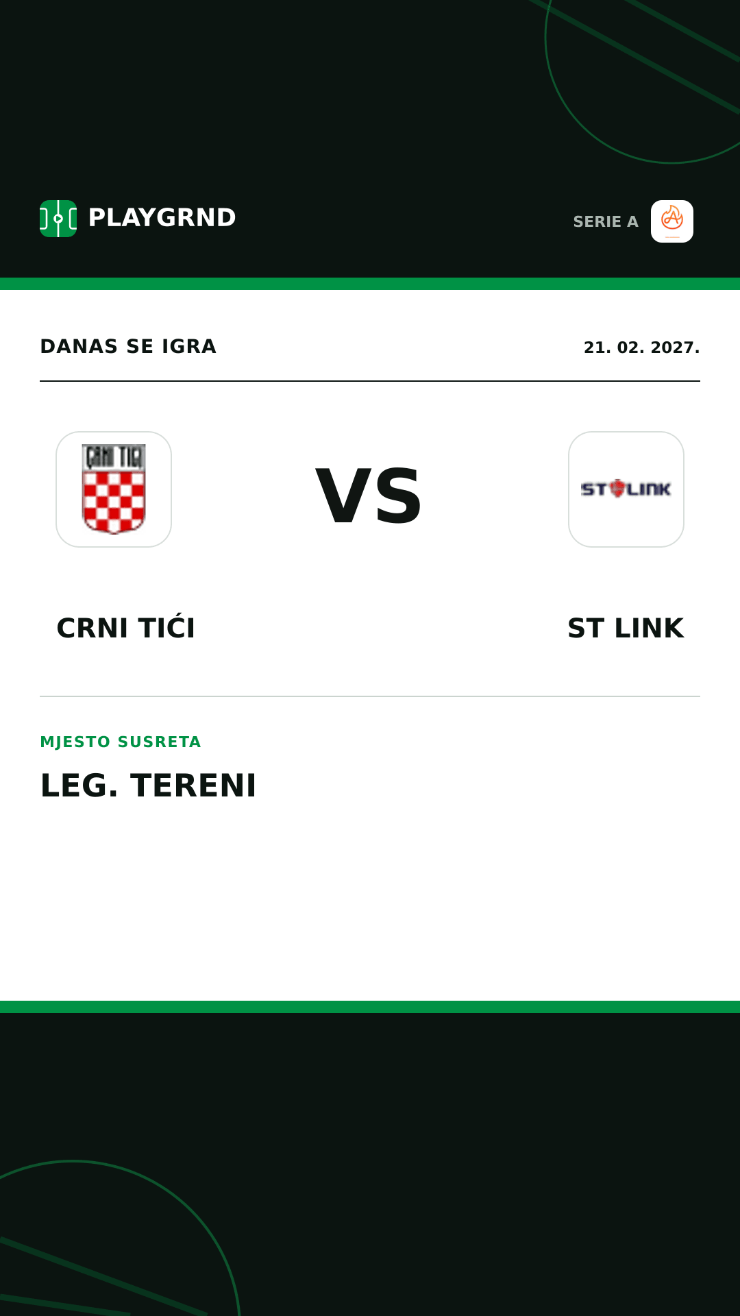 Instagram slika: Crni Tići vs ST Link