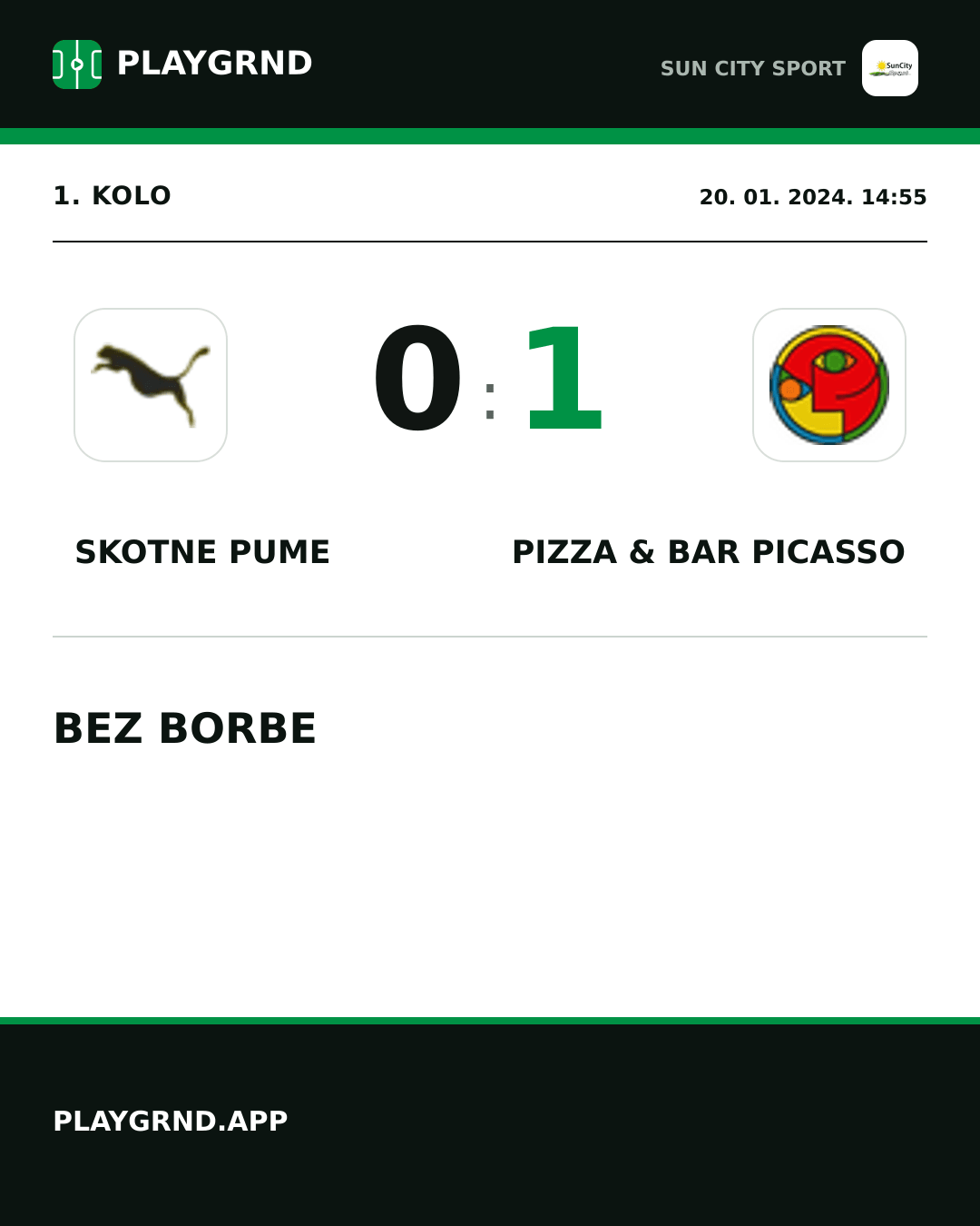 Instagram slika: Skotne Pume 0:1 Pizza & Bar Picasso