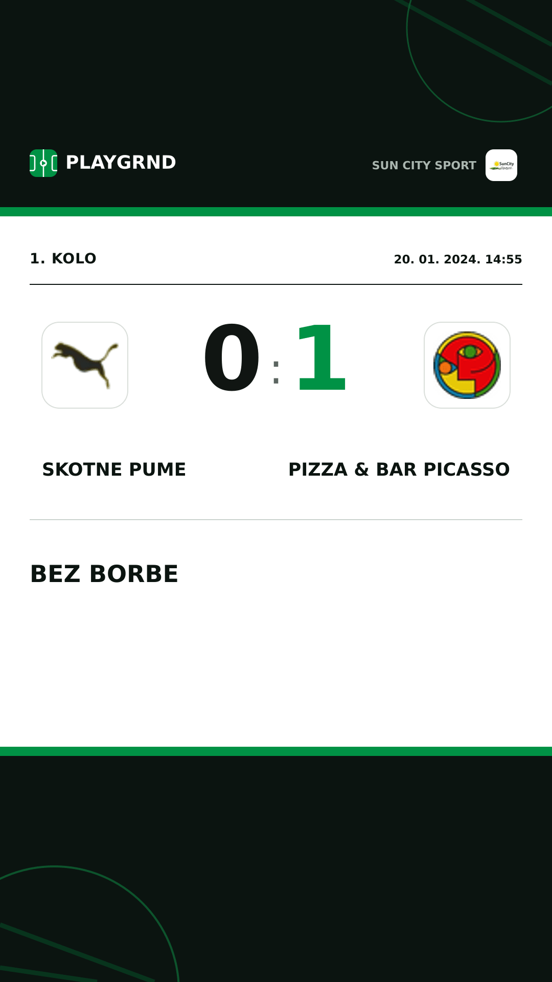 Instagram slika: Skotne Pume 0:1 Pizza & Bar Picasso