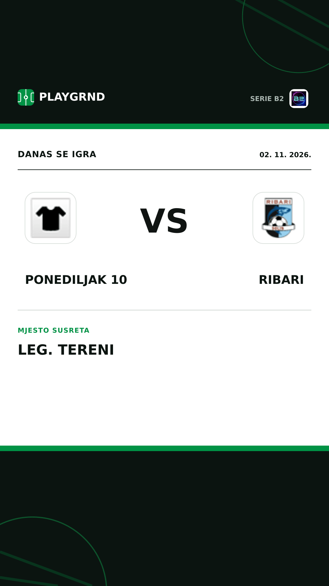 Instagram slika: Ponediljak 10 vs Ribari