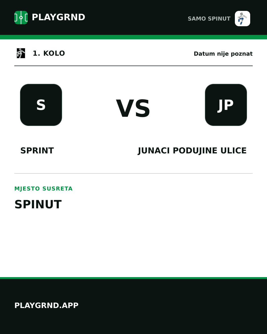 Instagram slika: Sprint vs Junaci Podujine Ulice