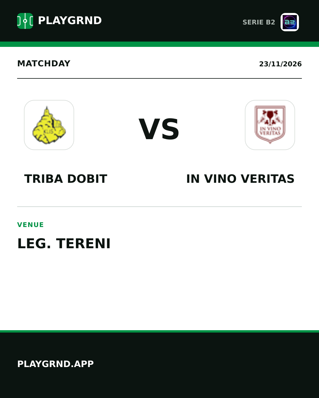 Instagram artwork: Triba Dobit vs IN Vino Veritas