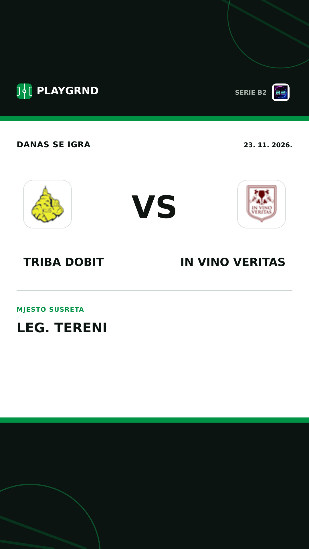 Instagram slika: Triba Dobit vs IN Vino Veritas