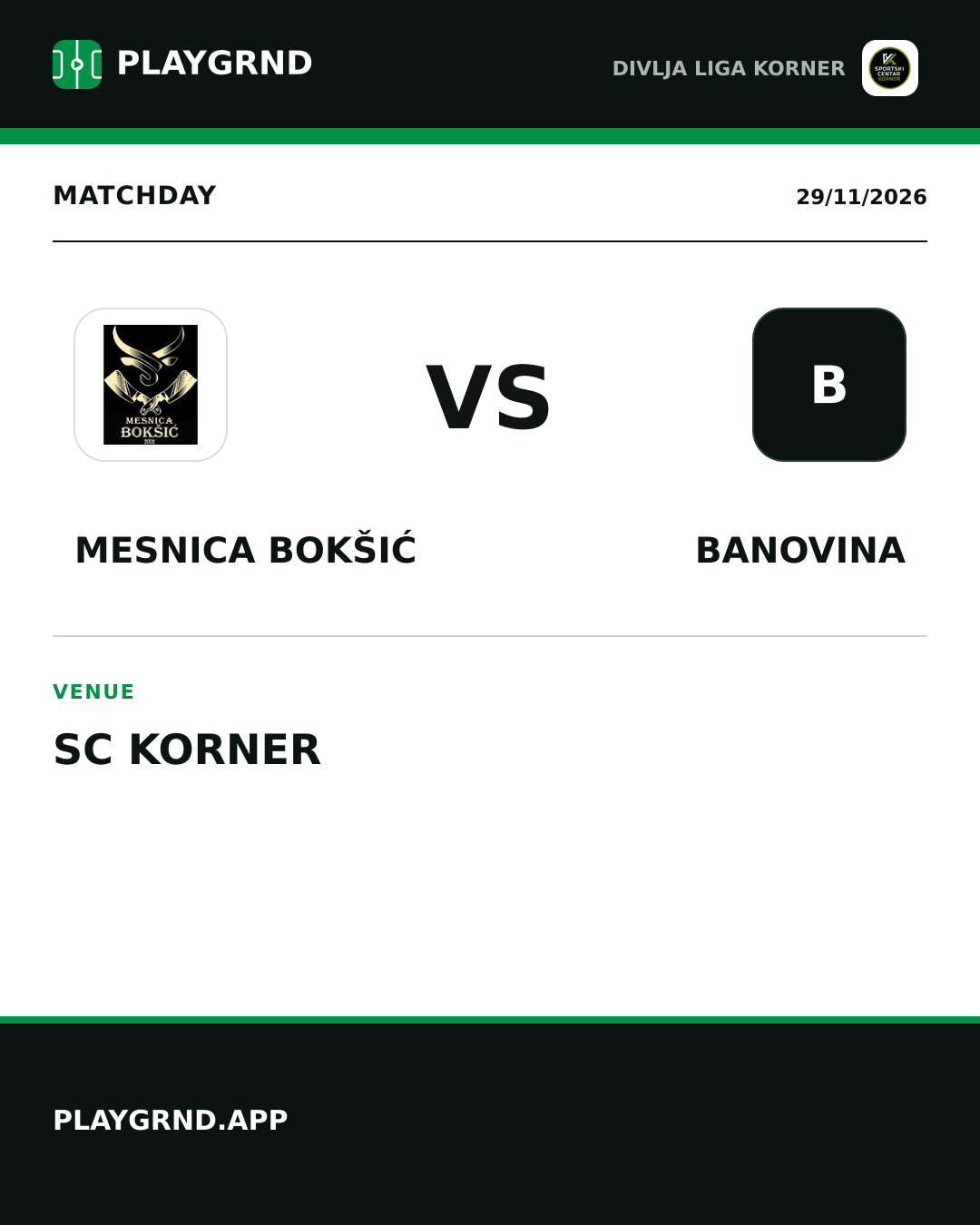 Instagram artwork: Mesnica Bokšić vs Banovina