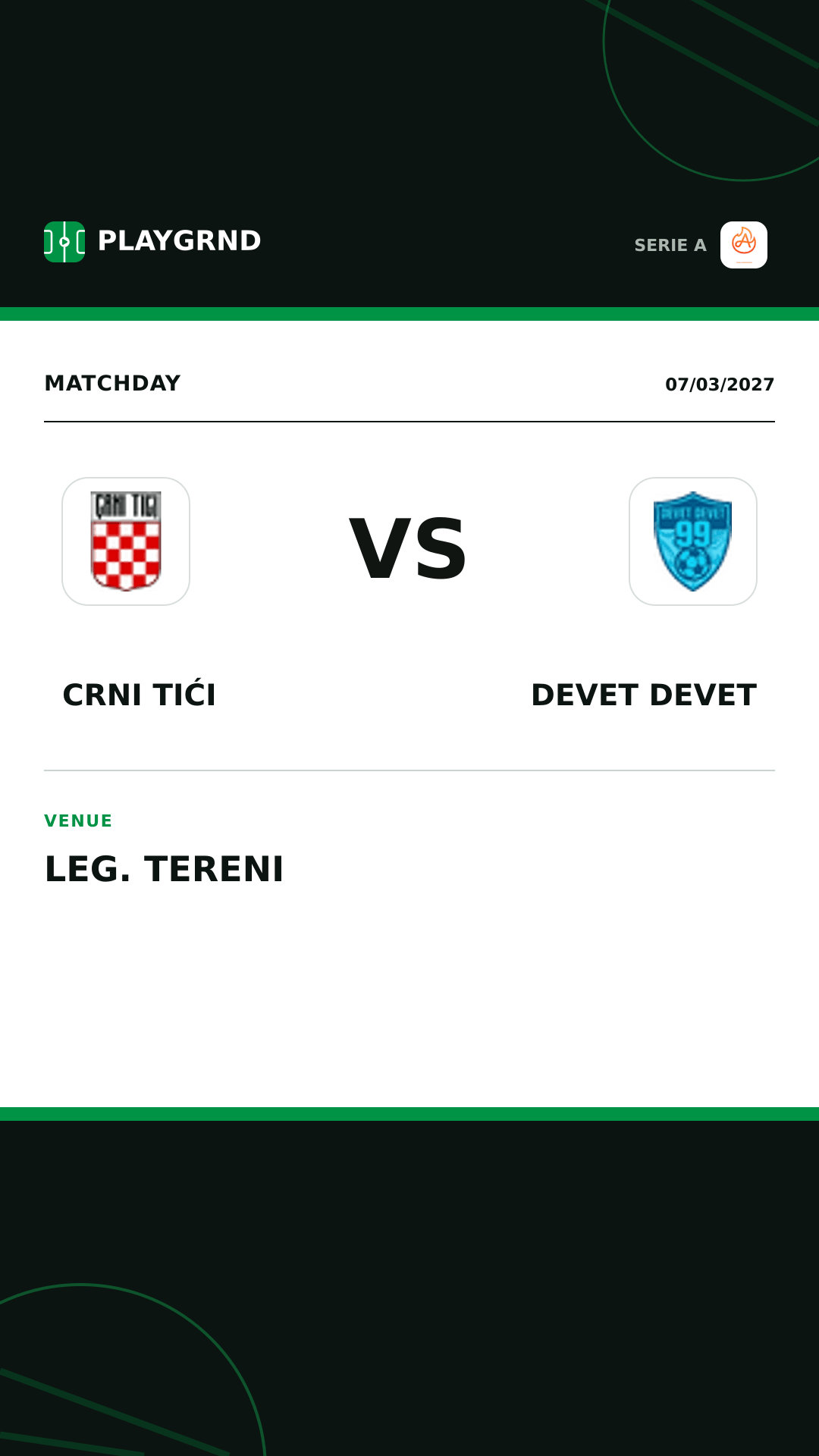 Instagram artwork: Crni Tići vs Devet Devet