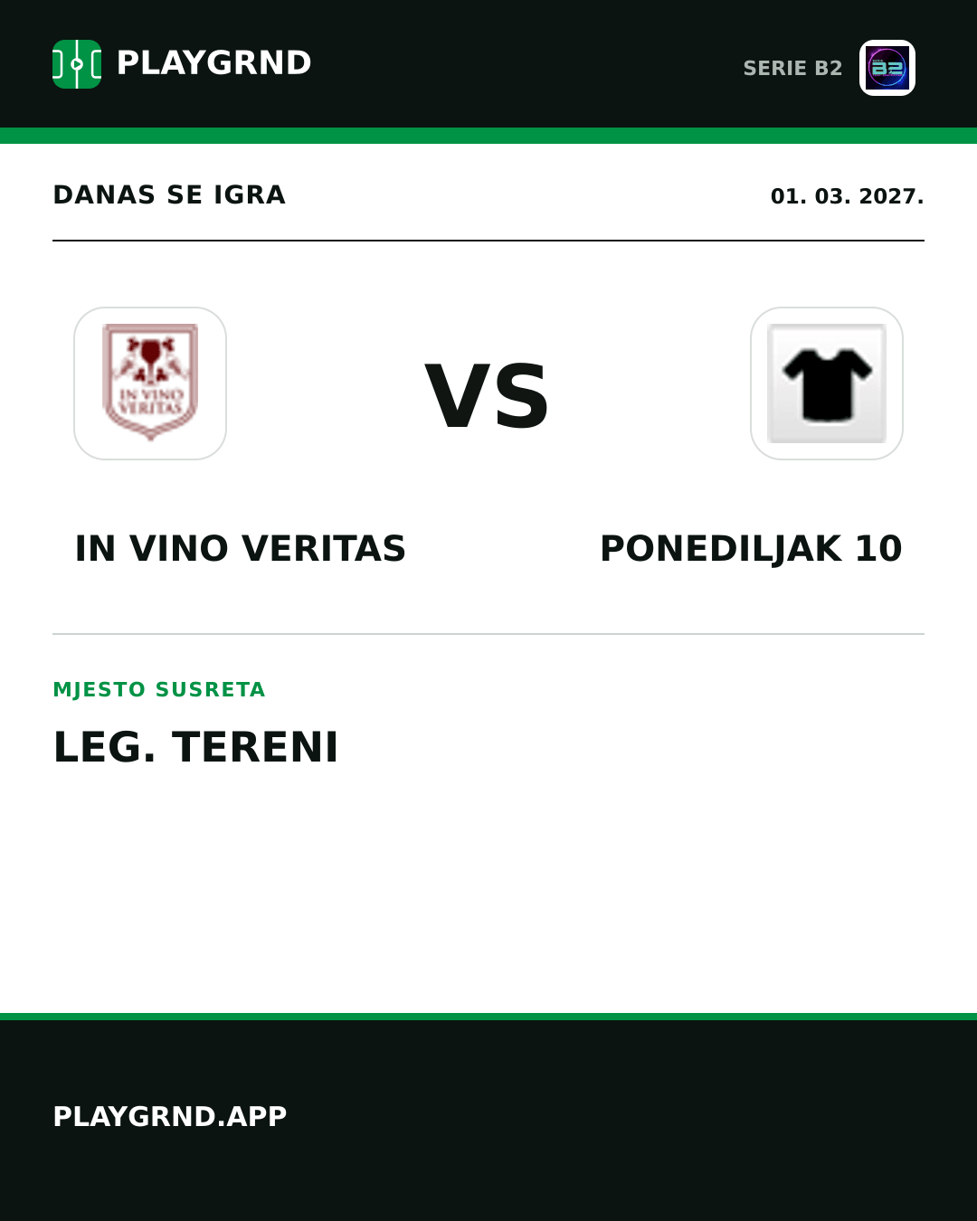 Instagram slika: IN Vino Veritas vs Ponediljak 10