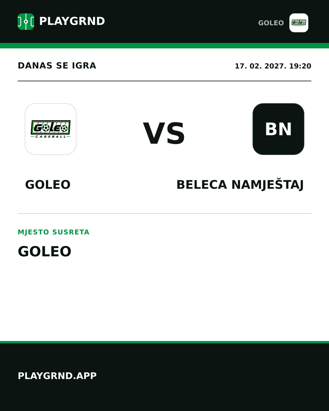 Instagram slika: Goleo vs Beleca namještaj