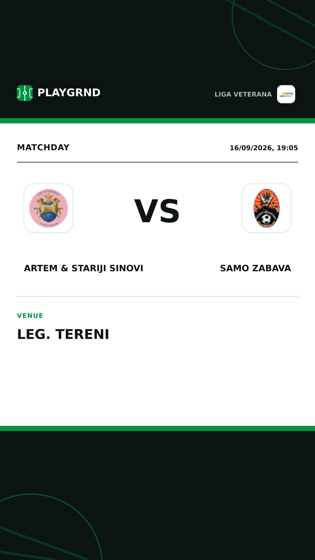 Instagram artwork: Artem & Stariji Sinovi vs Samo Zabava