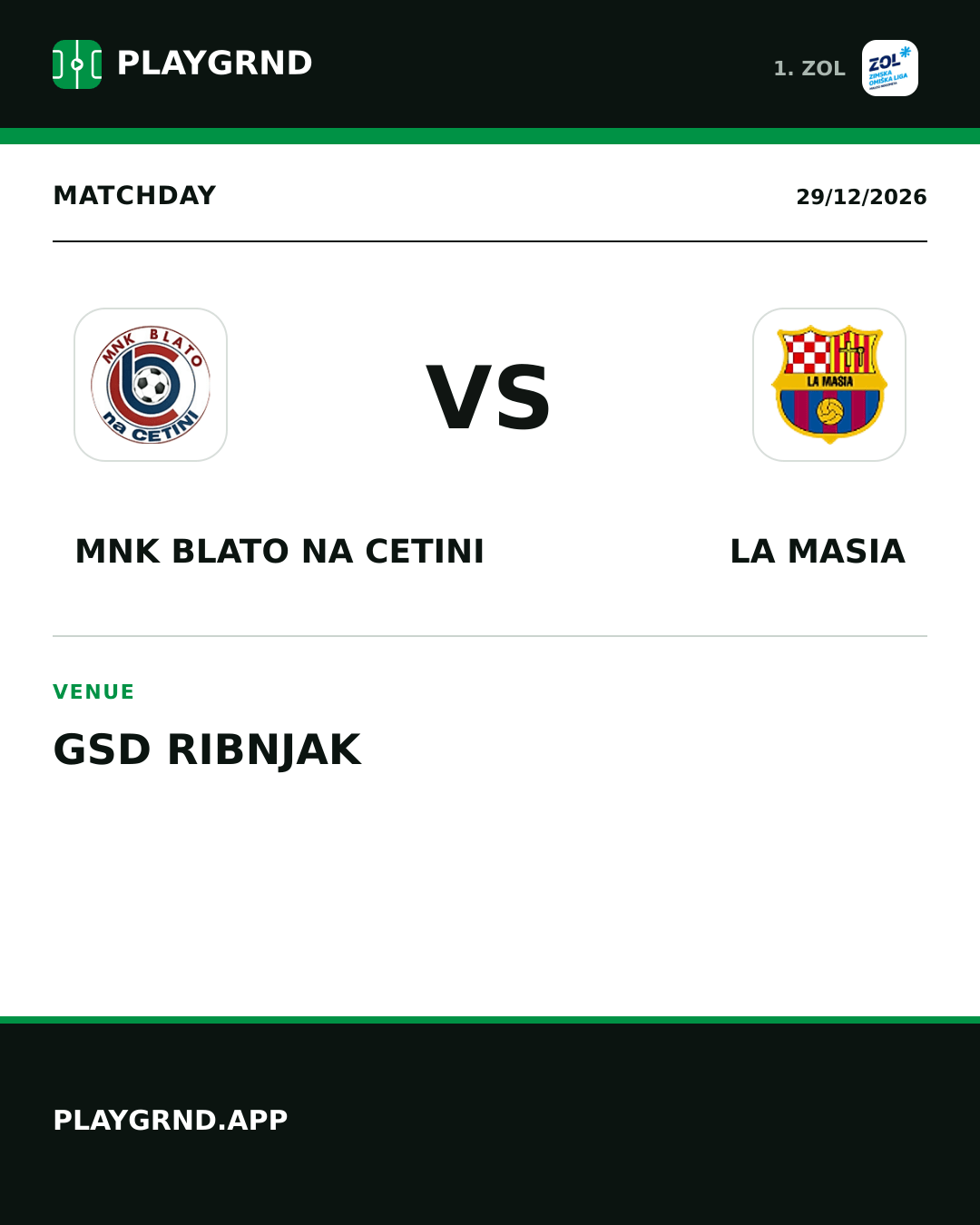 Instagram artwork: MNK Blato na Cetini vs La Masia