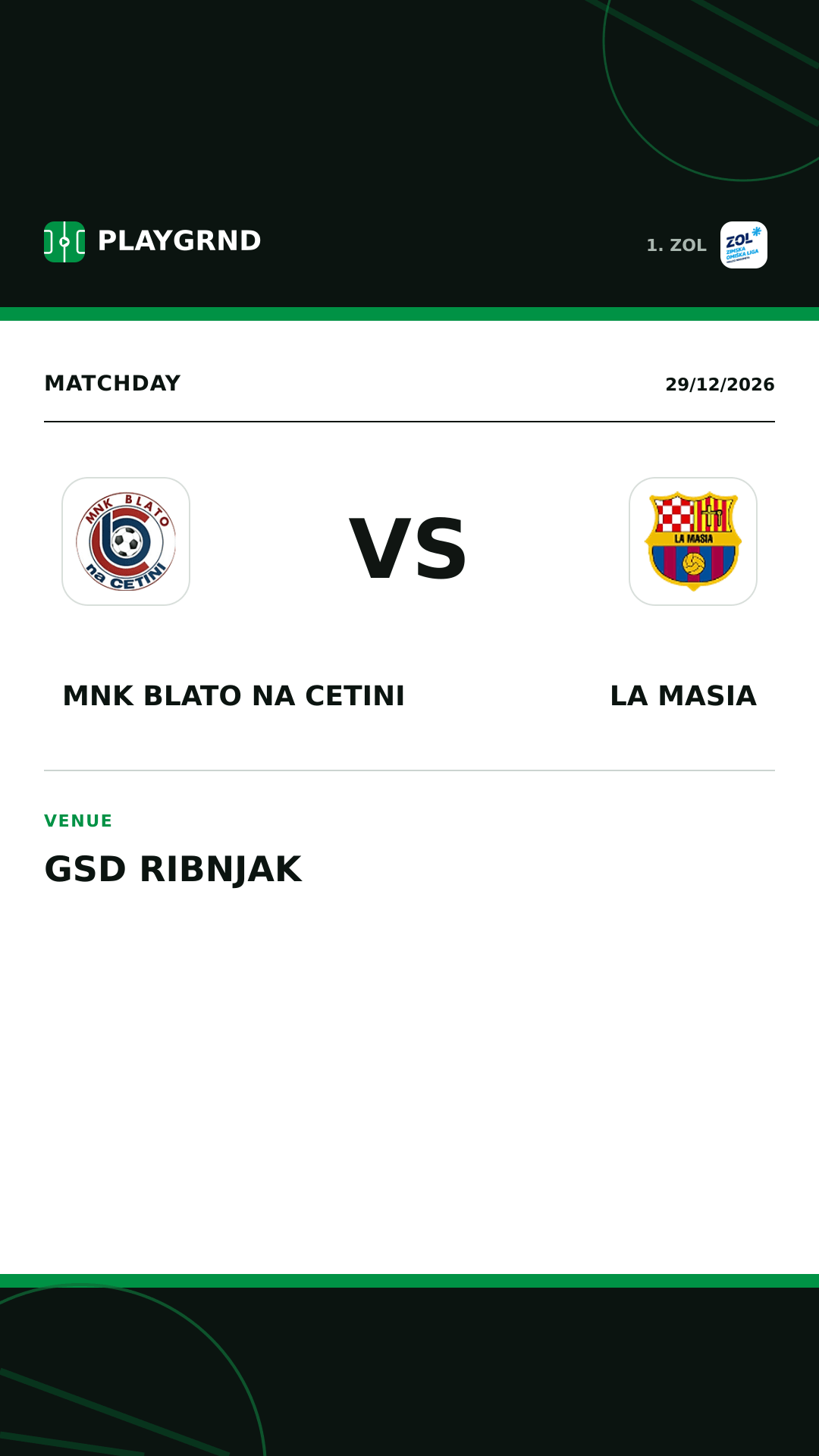 Instagram artwork: MNK Blato na Cetini vs La Masia