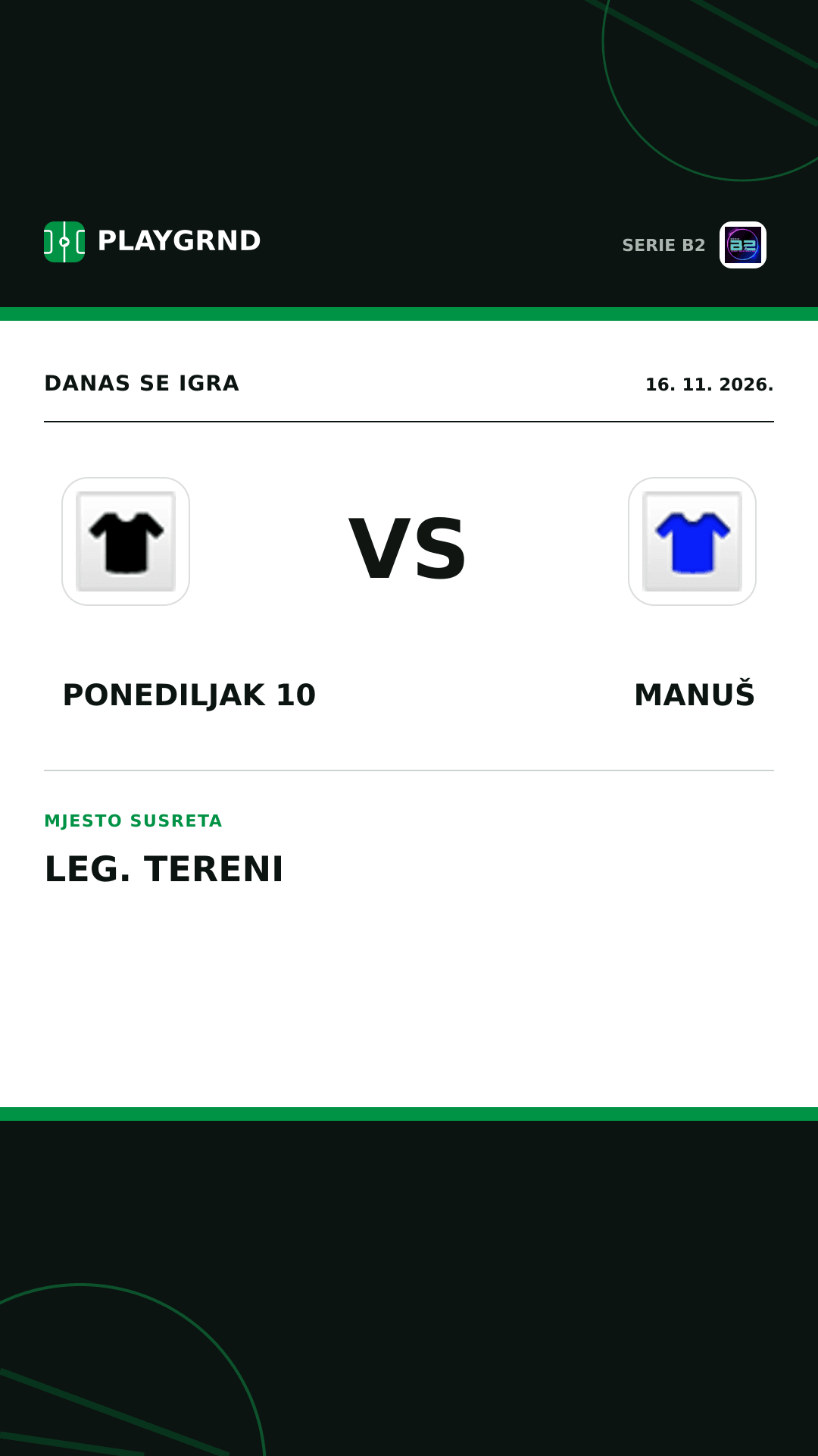 Instagram slika: Ponediljak 10 vs Manuš