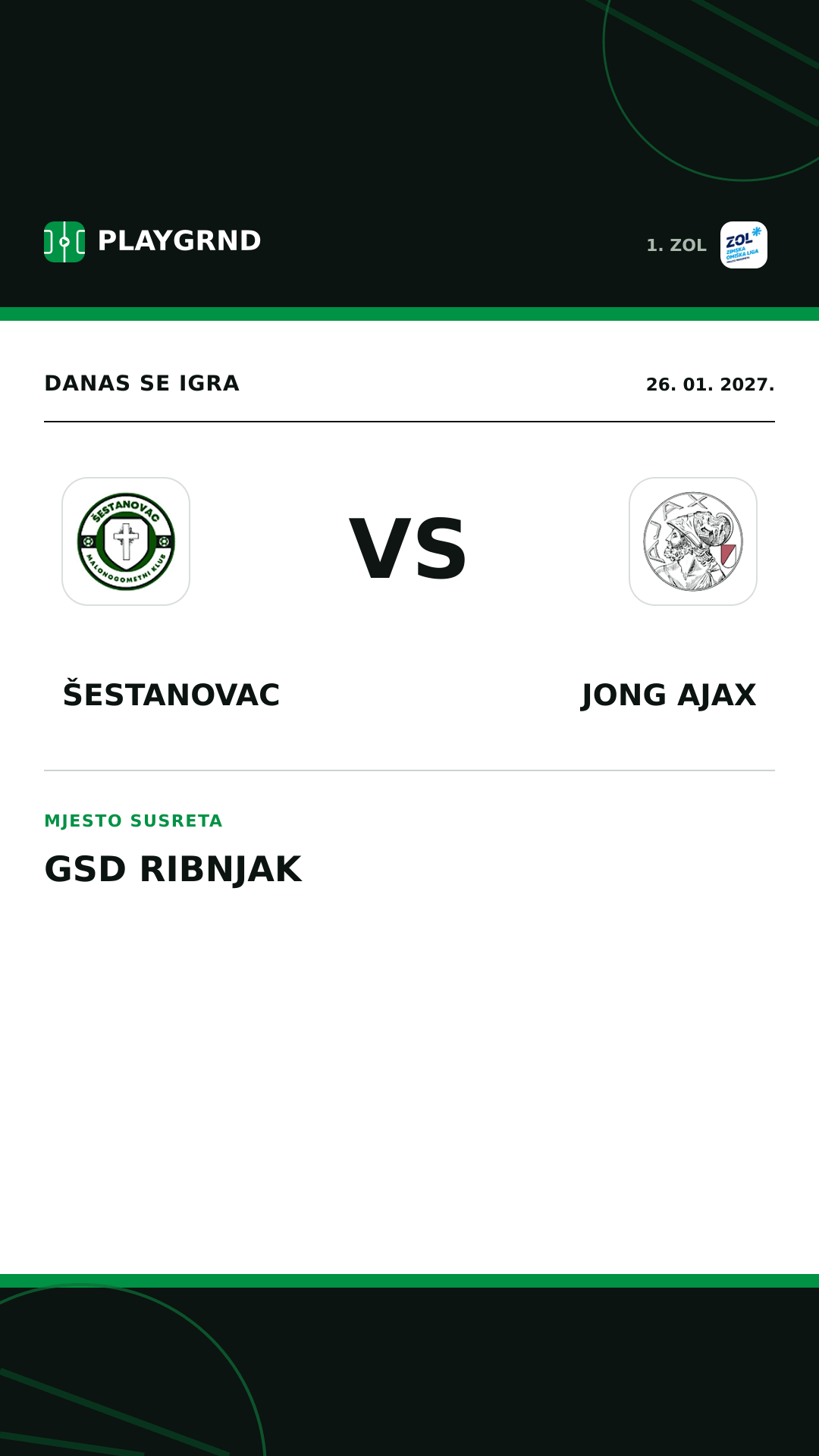 Instagram slika: Šestanovac vs Jong Ajax