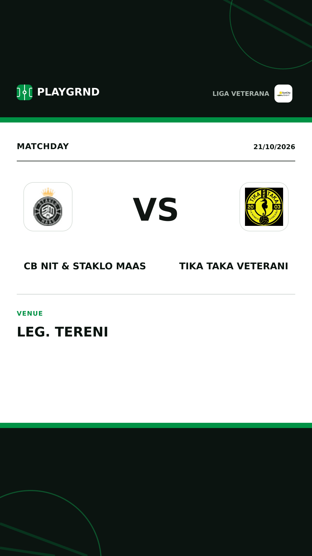 Instagram artwork: CB Nit & Staklo Maas vs Tika Taka Veterani