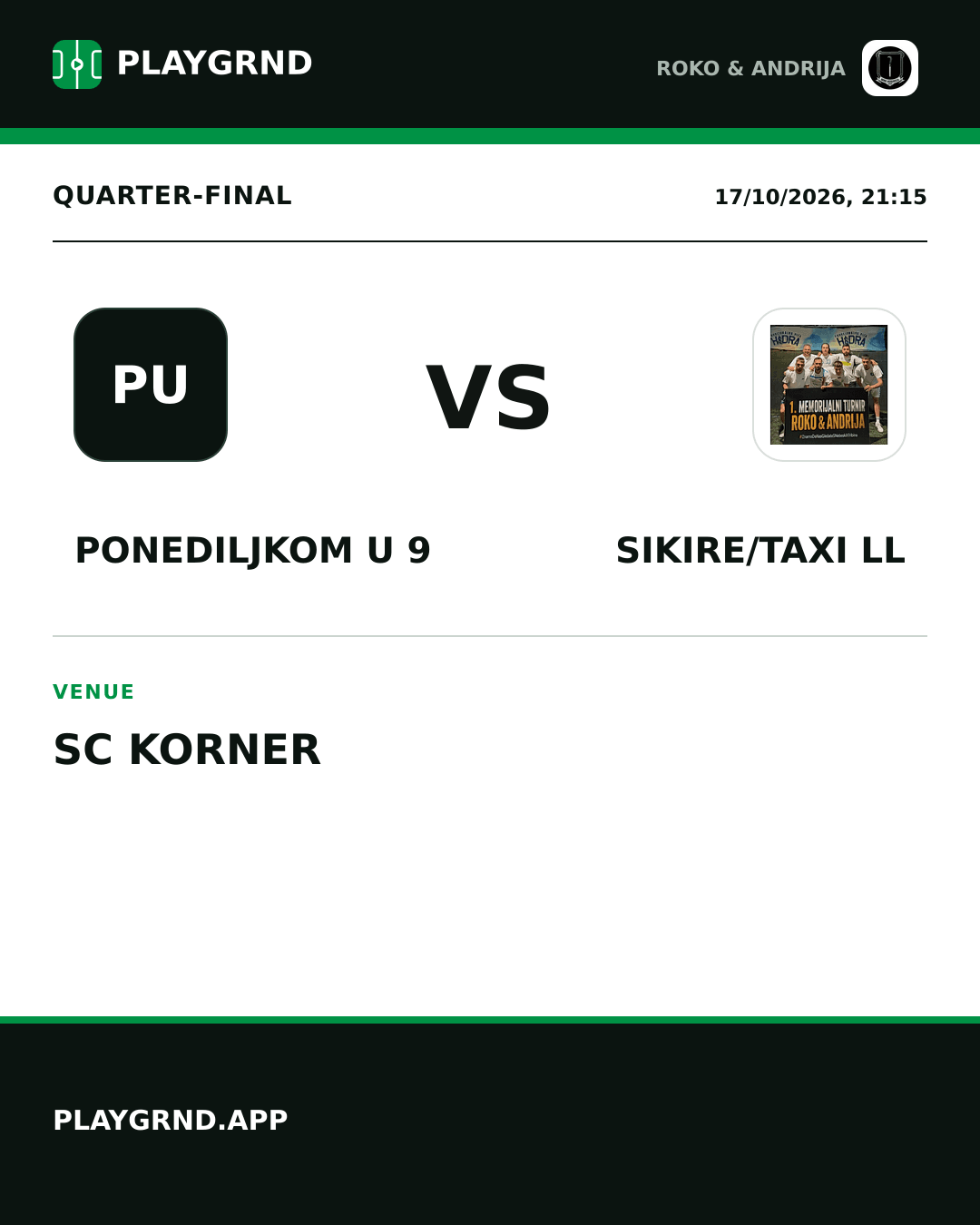 Instagram artwork: Ponediljkom u 9 vs Sikire/Taxi LL