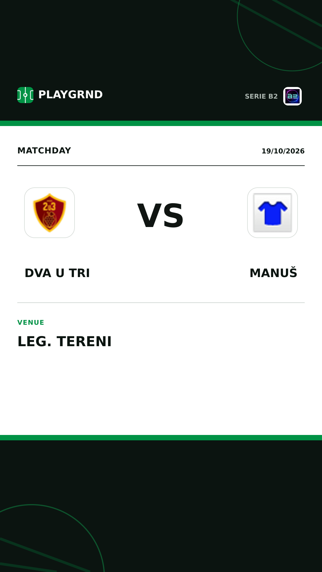 Instagram artwork: Dva U Tri vs Manuš