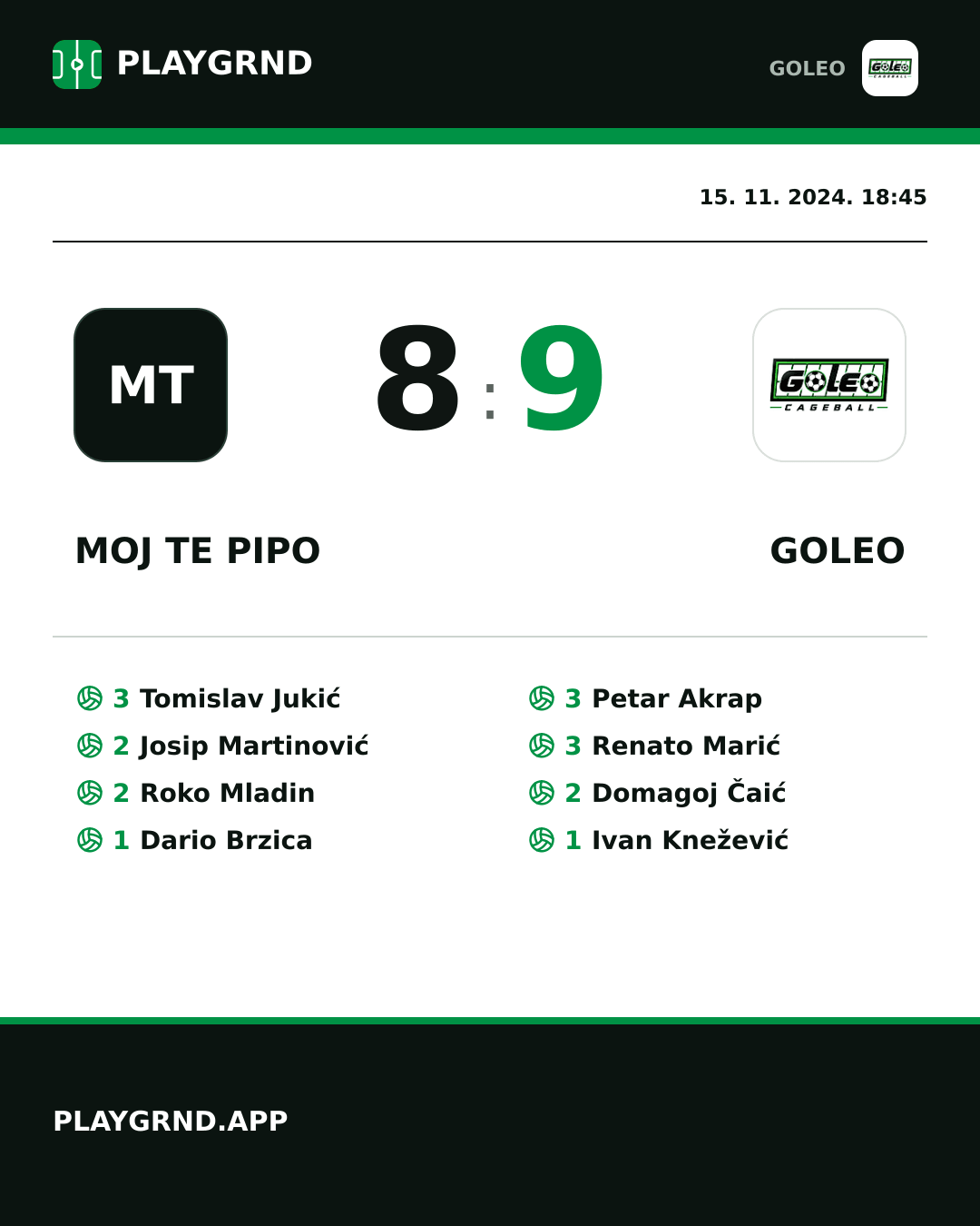Instagram slika: Moj te pipo 8:9 Goleo