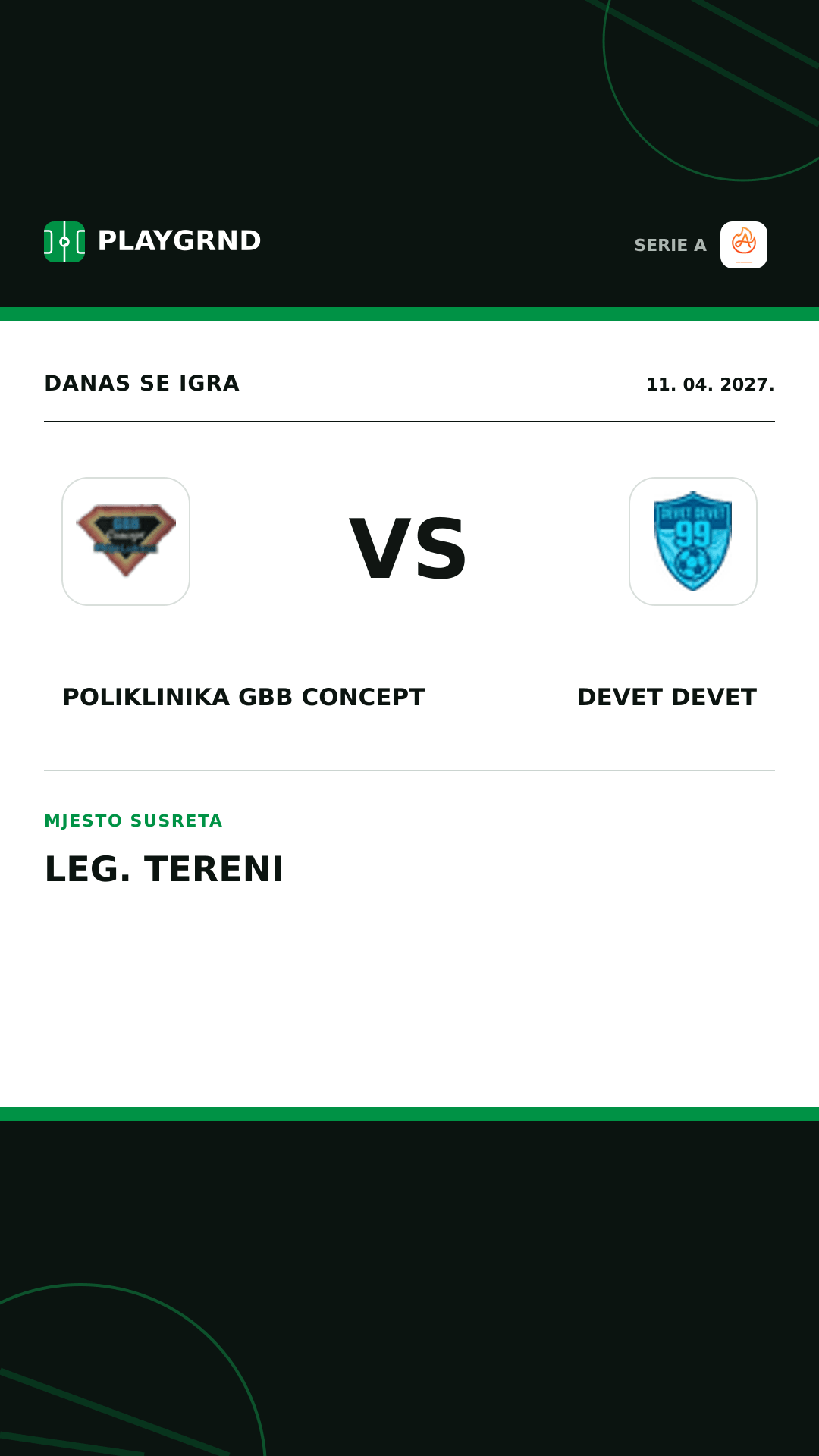 Instagram slika: Poliklinika Gbb Concept vs Devet Devet