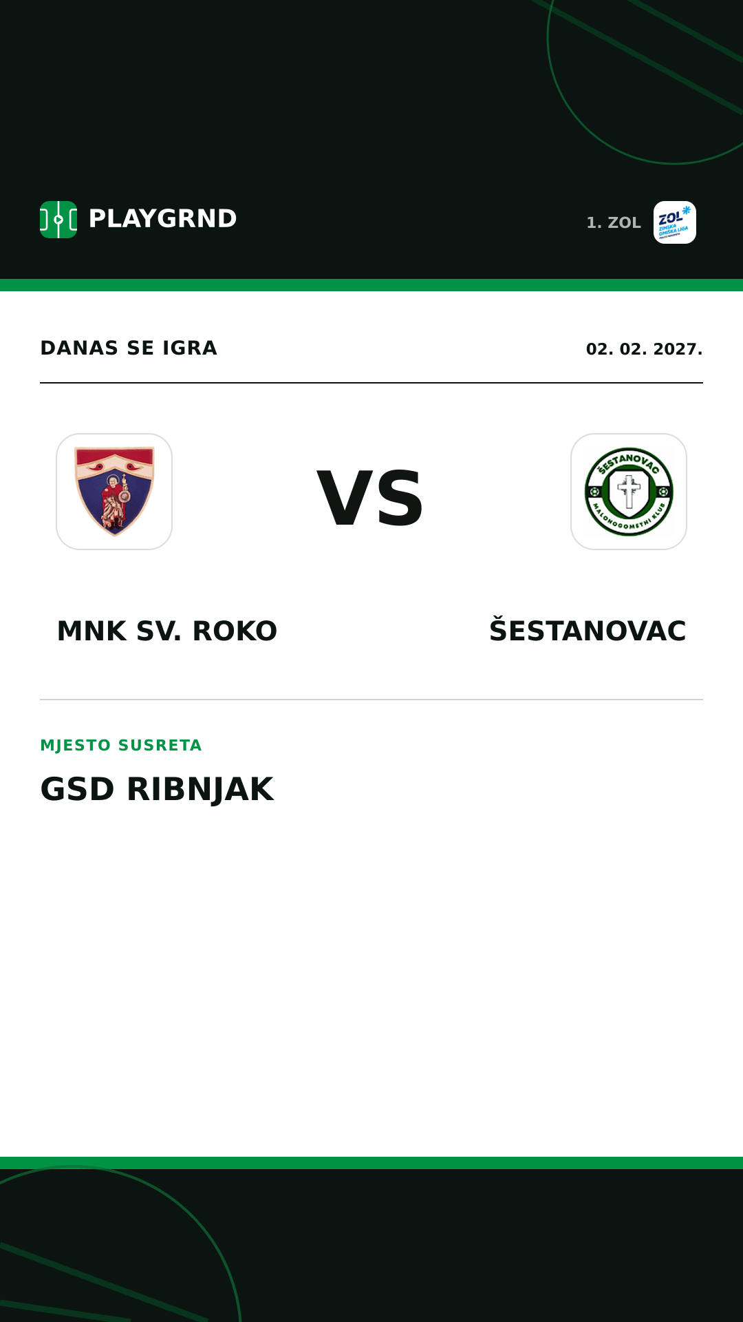 Instagram slika: MNK Sv. Roko vs Šestanovac