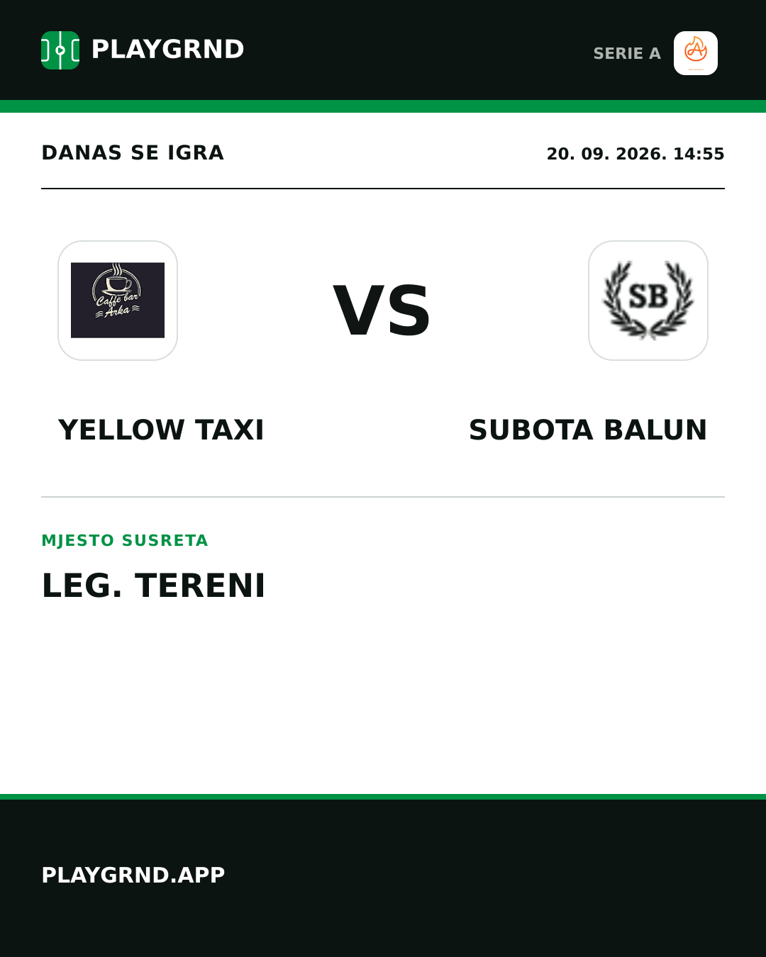 Instagram slika: Yellow Taxi vs Subota Balun