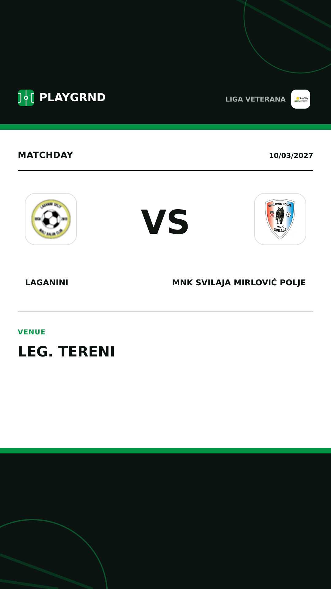 Instagram artwork: Laganini vs MNK Svilaja Mirlović Polje