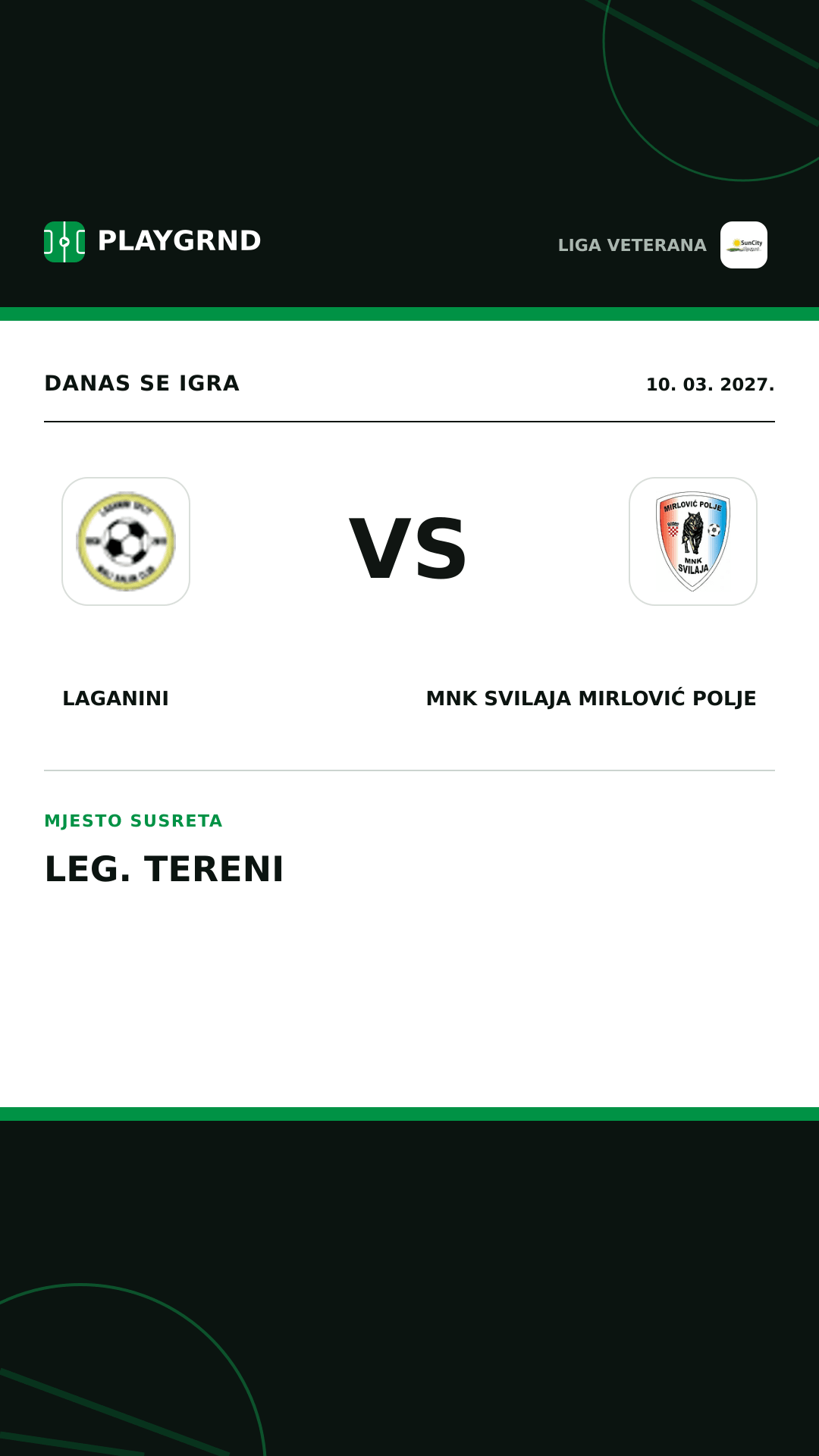 Instagram slika: Laganini vs MNK Svilaja Mirlović Polje