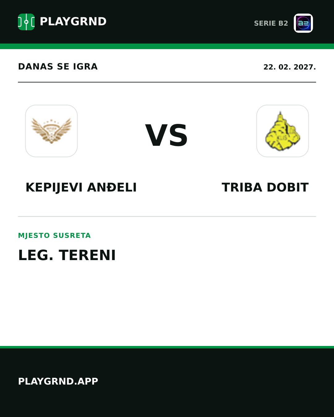 Instagram slika: Kepijevi Anđeli vs Triba Dobit
