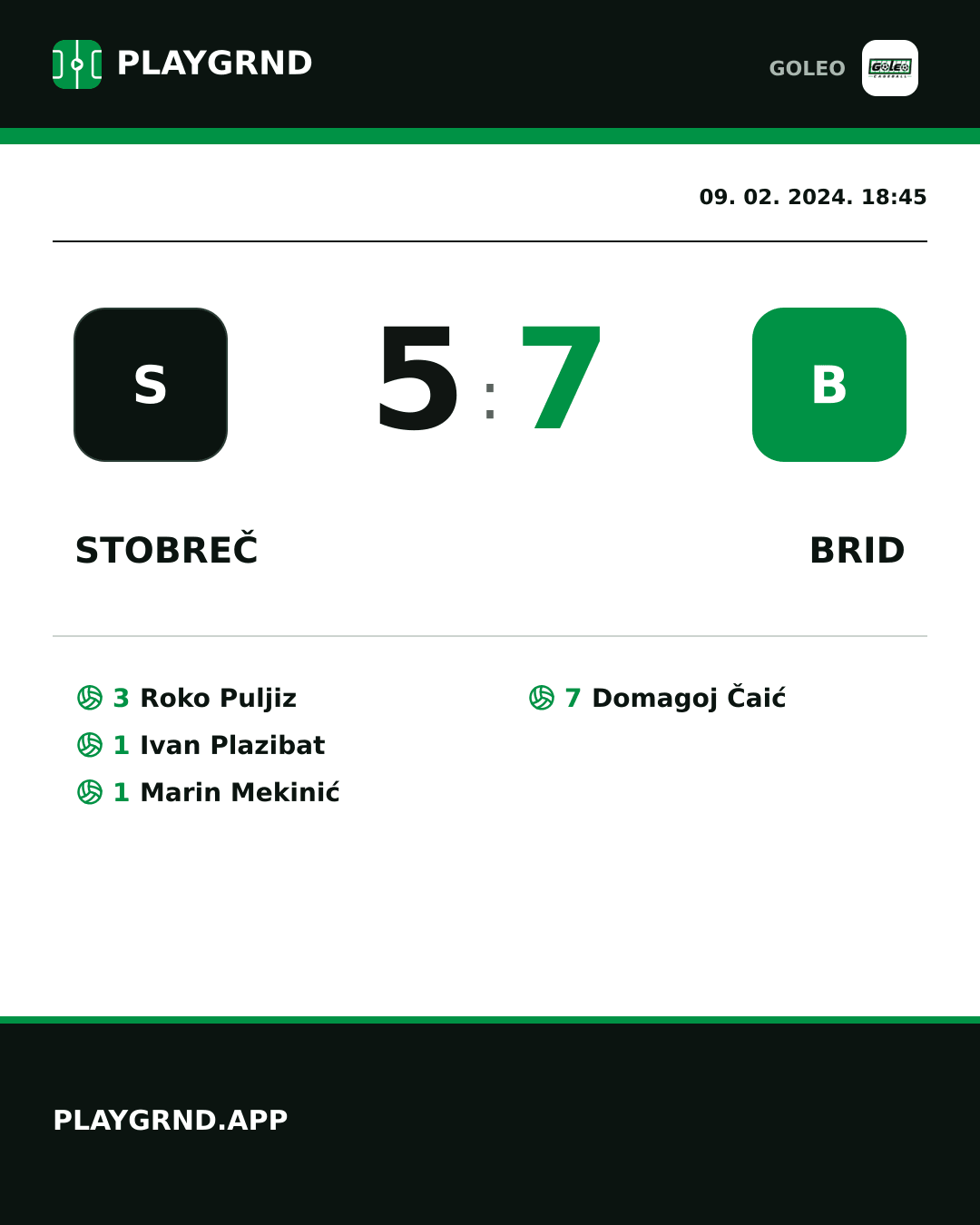 Instagram slika: Stobreč 5:7 Brid