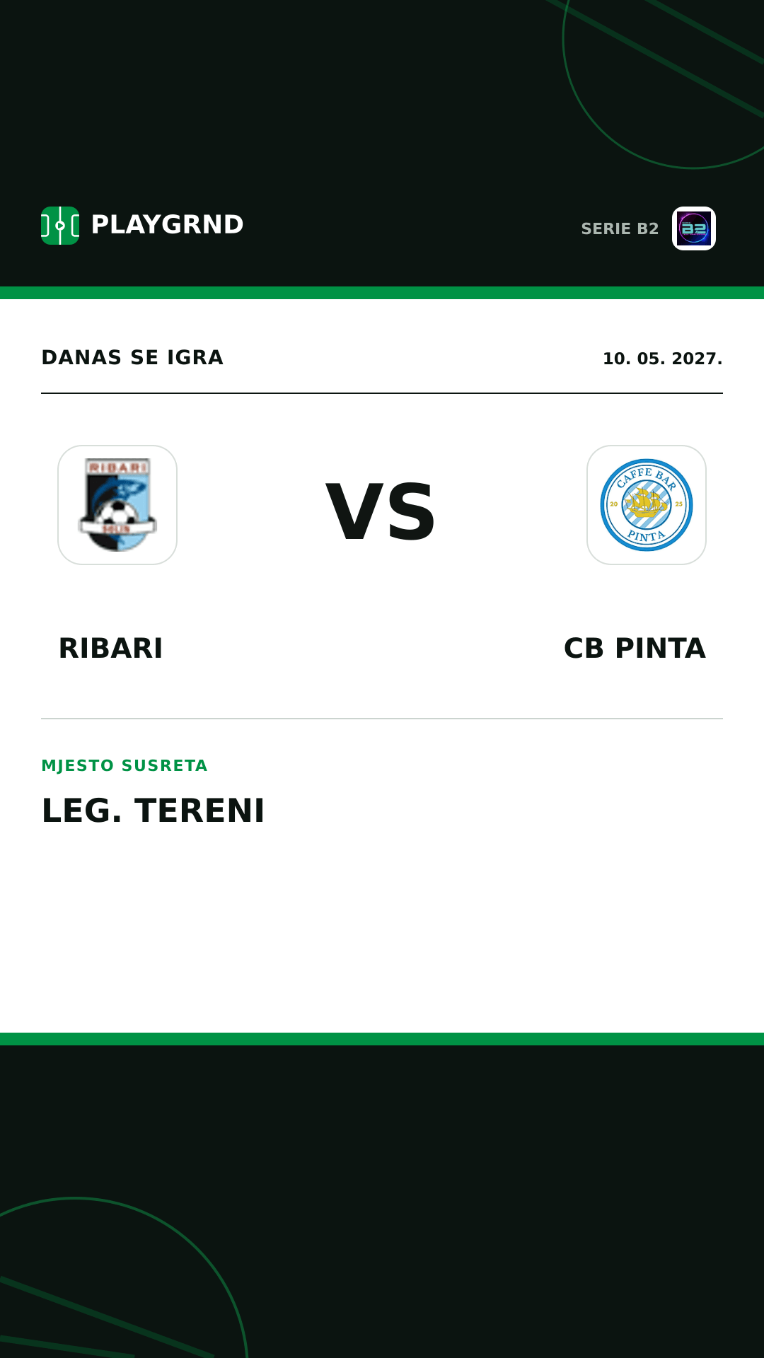 Instagram slika: Ribari vs CB Pinta