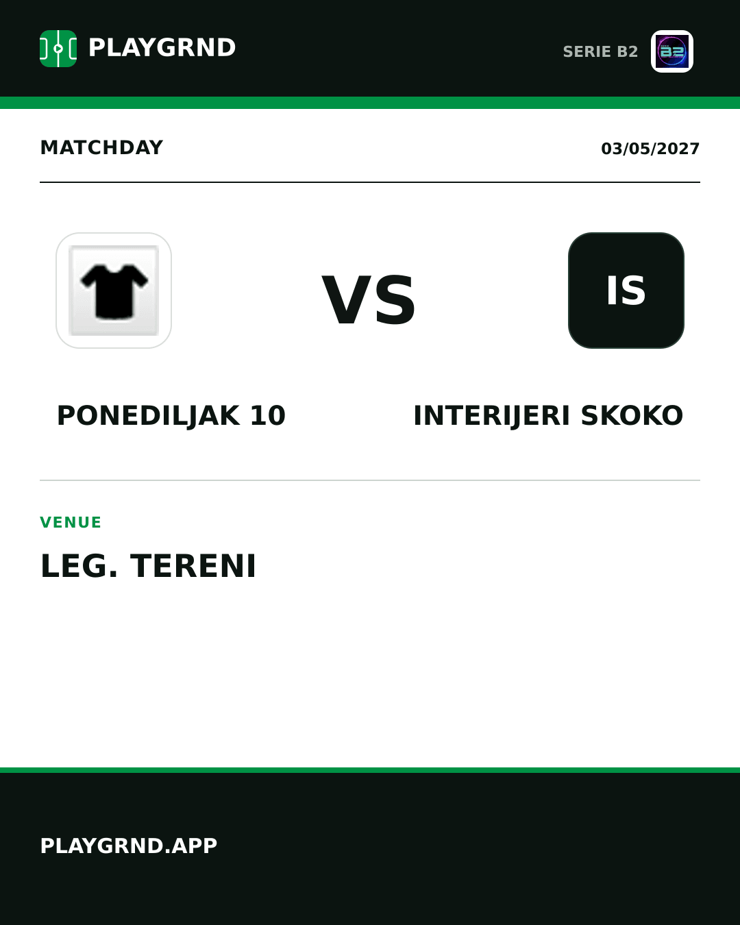 Instagram artwork: Ponediljak 10 vs Interijeri Skoko