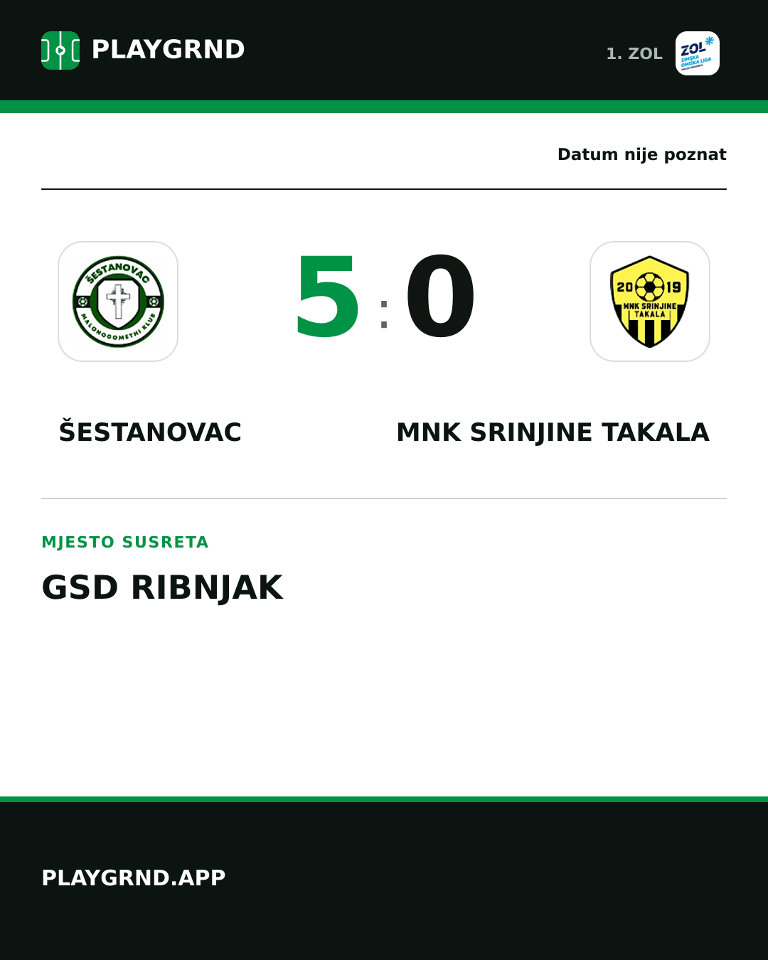 Instagram slika: Šestanovac 5:0 MNK Srinjine Takala