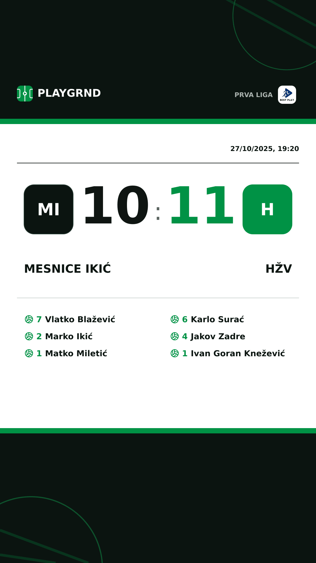 Instagram artwork: Mesnice Ikić 10:11 HŽV